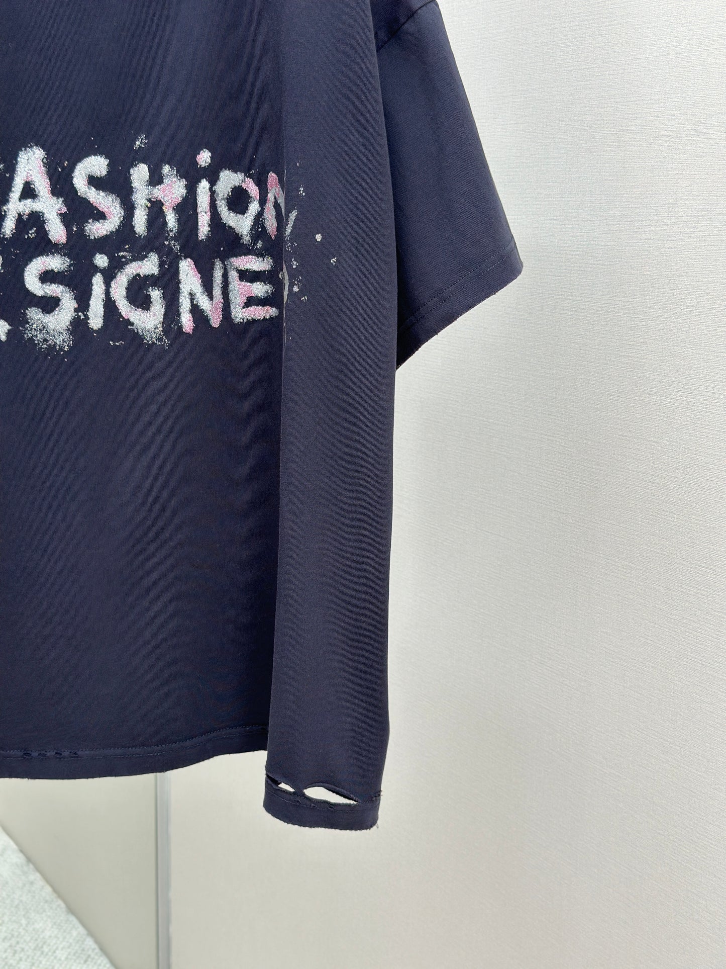 BALENC* Fashion Designer Oversized T-shirt in Faded Black