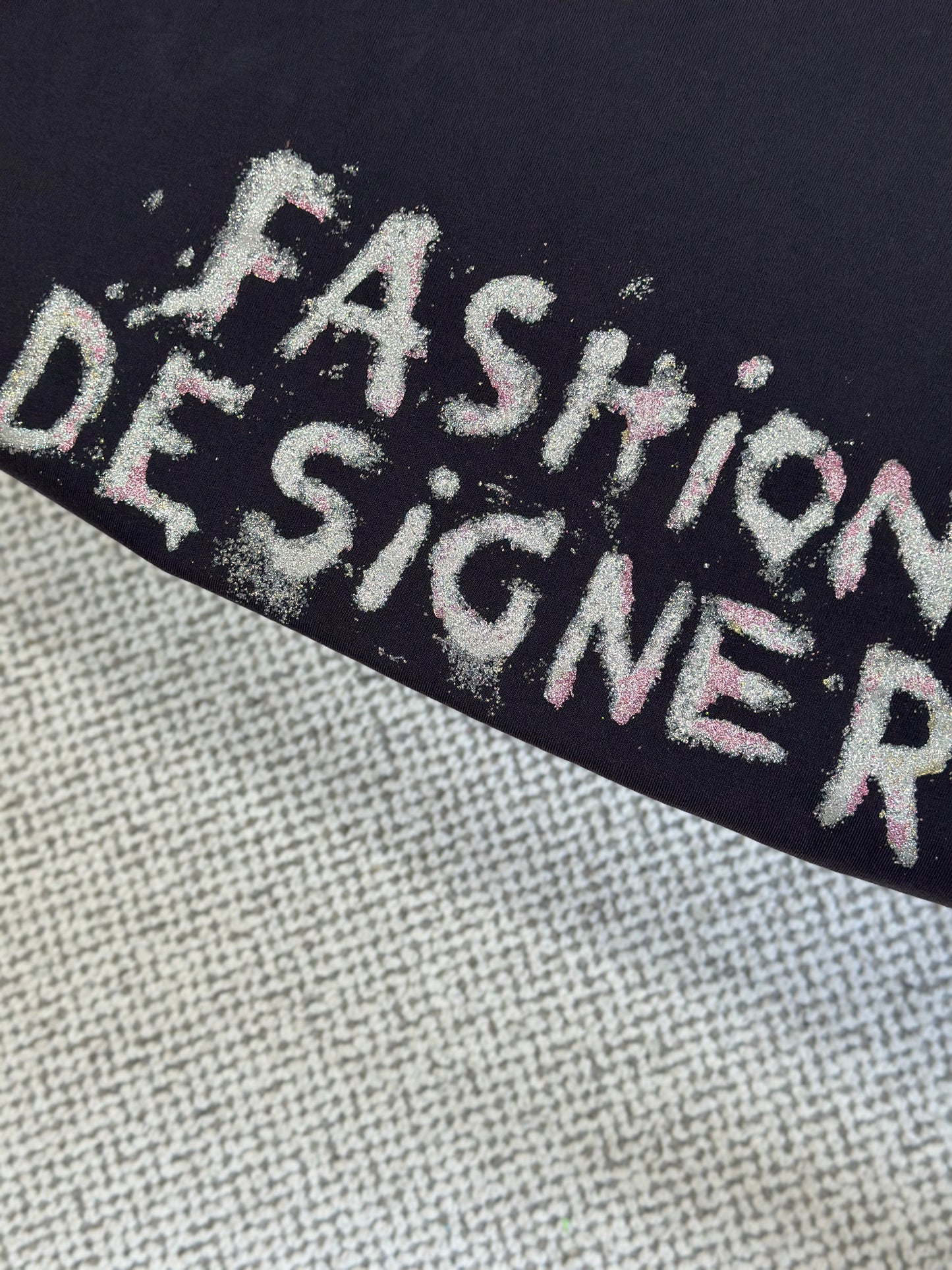 BALENC* Fashion Designer Oversized T-shirt in Faded Black