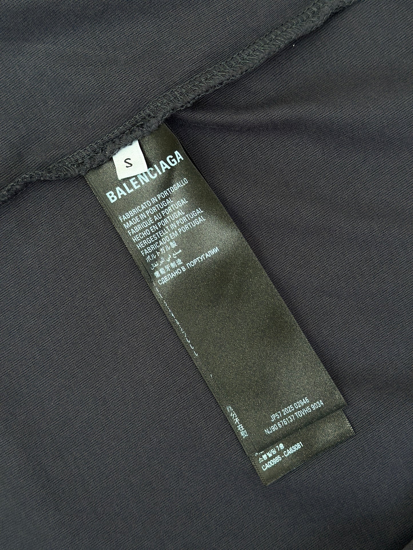 BALENC* Fashion Designer Oversized T-shirt in Faded Black