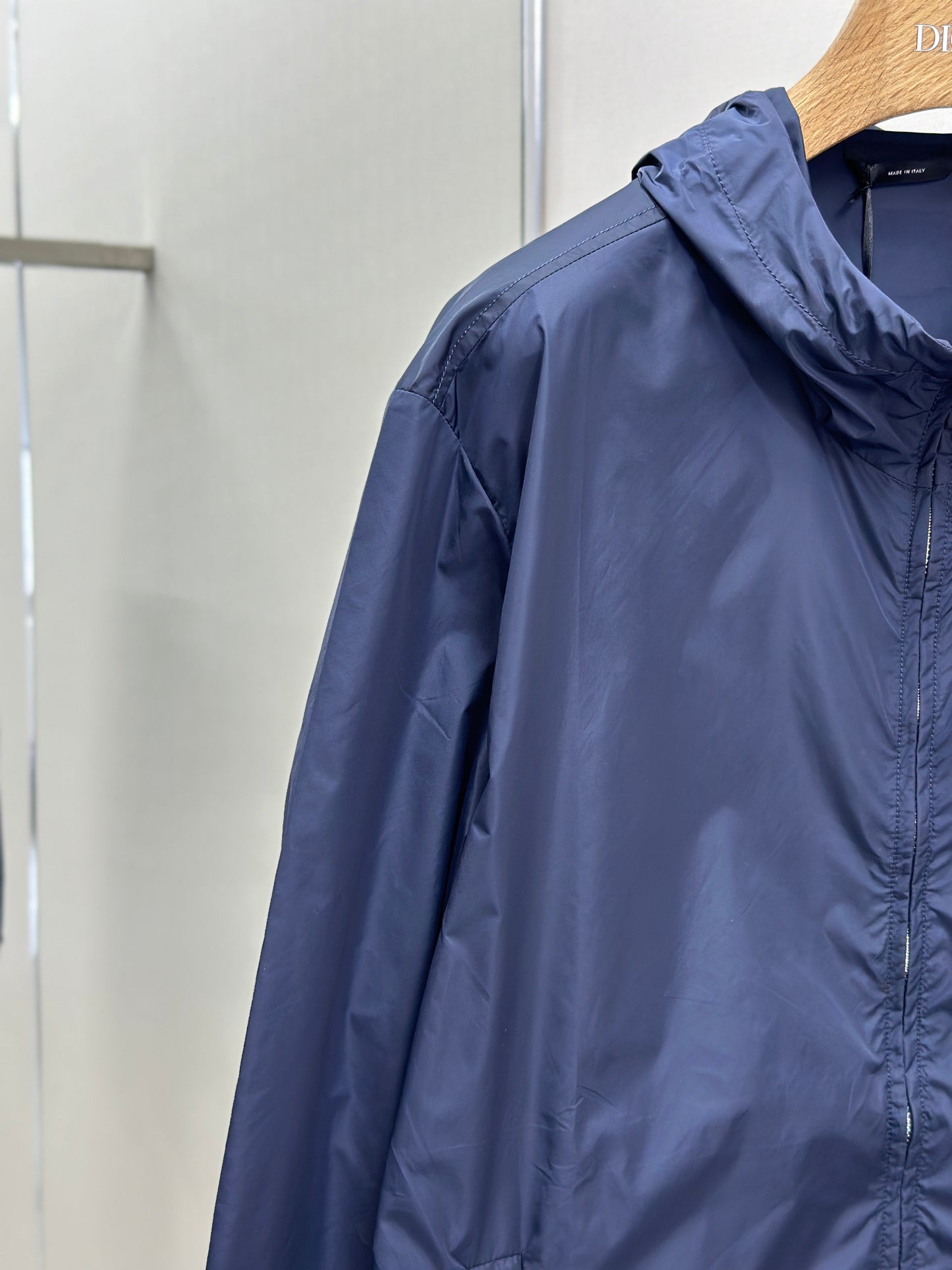 FEND1 Blue technical fabric jacket