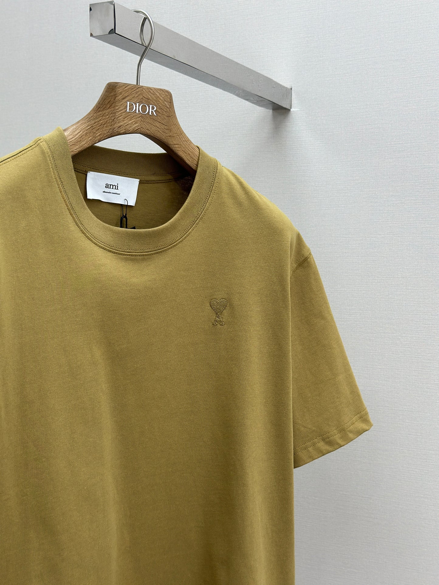 Am1 de Coeur Mustard Cotton Tonal T-Shirt