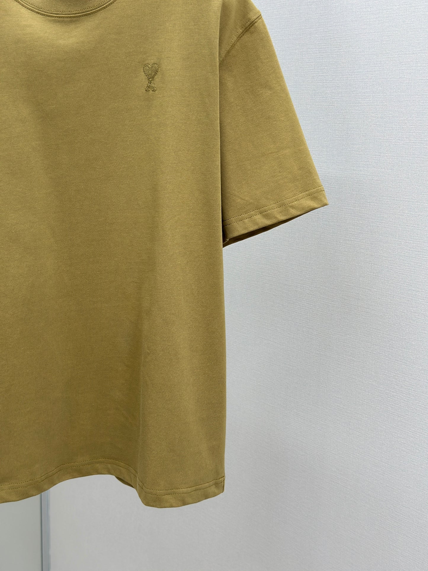 Am1 de Coeur Mustard Cotton Tonal T-Shirt