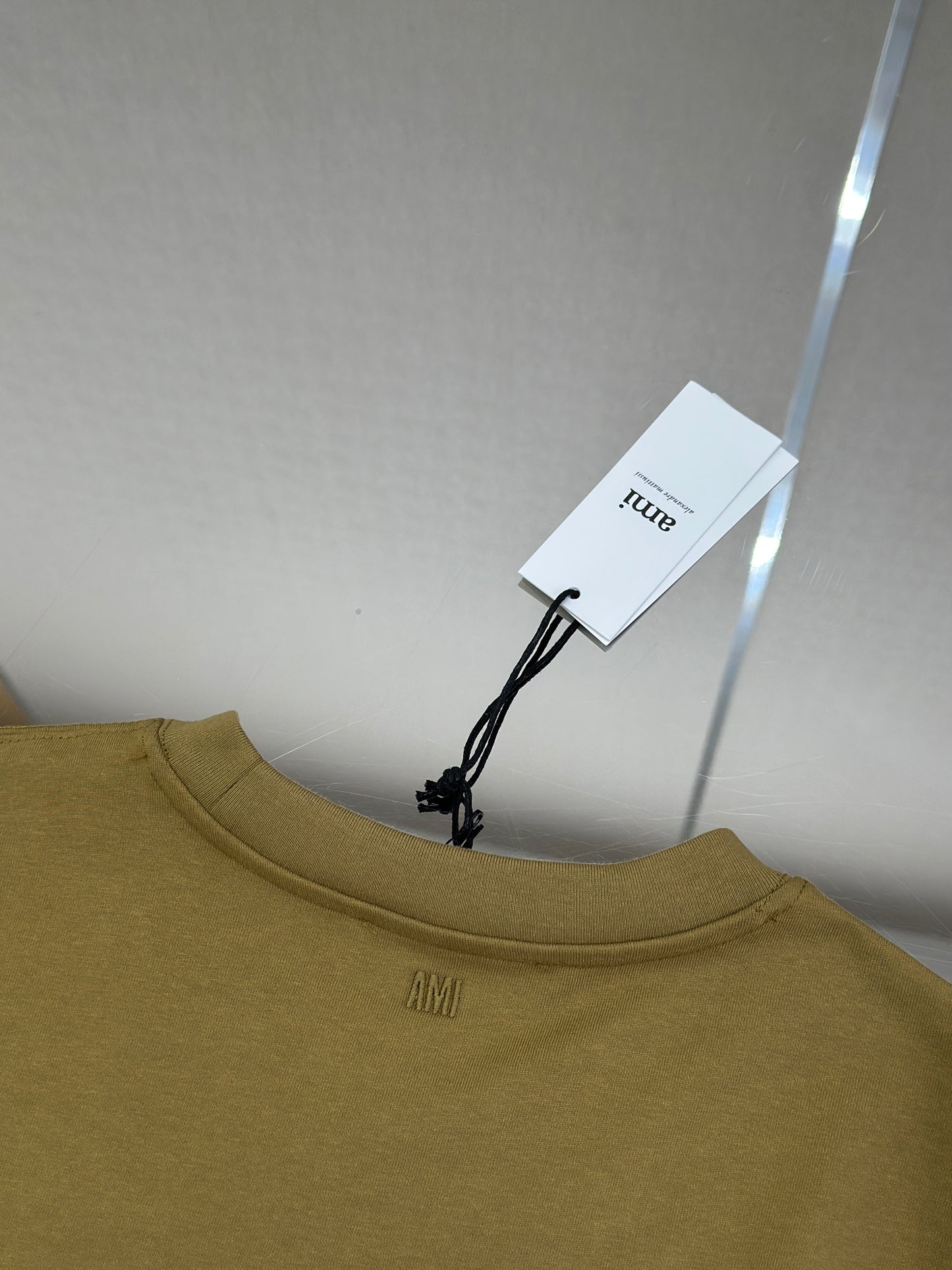 Am1 de Coeur Mustard Cotton Tonal T-Shirt