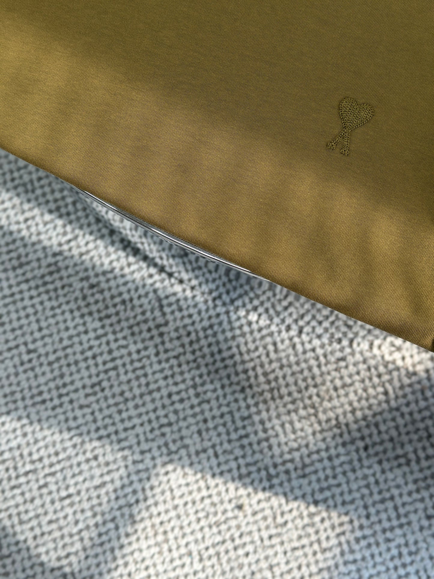 Am1 de Coeur Mustard Cotton Tonal T-Shirt