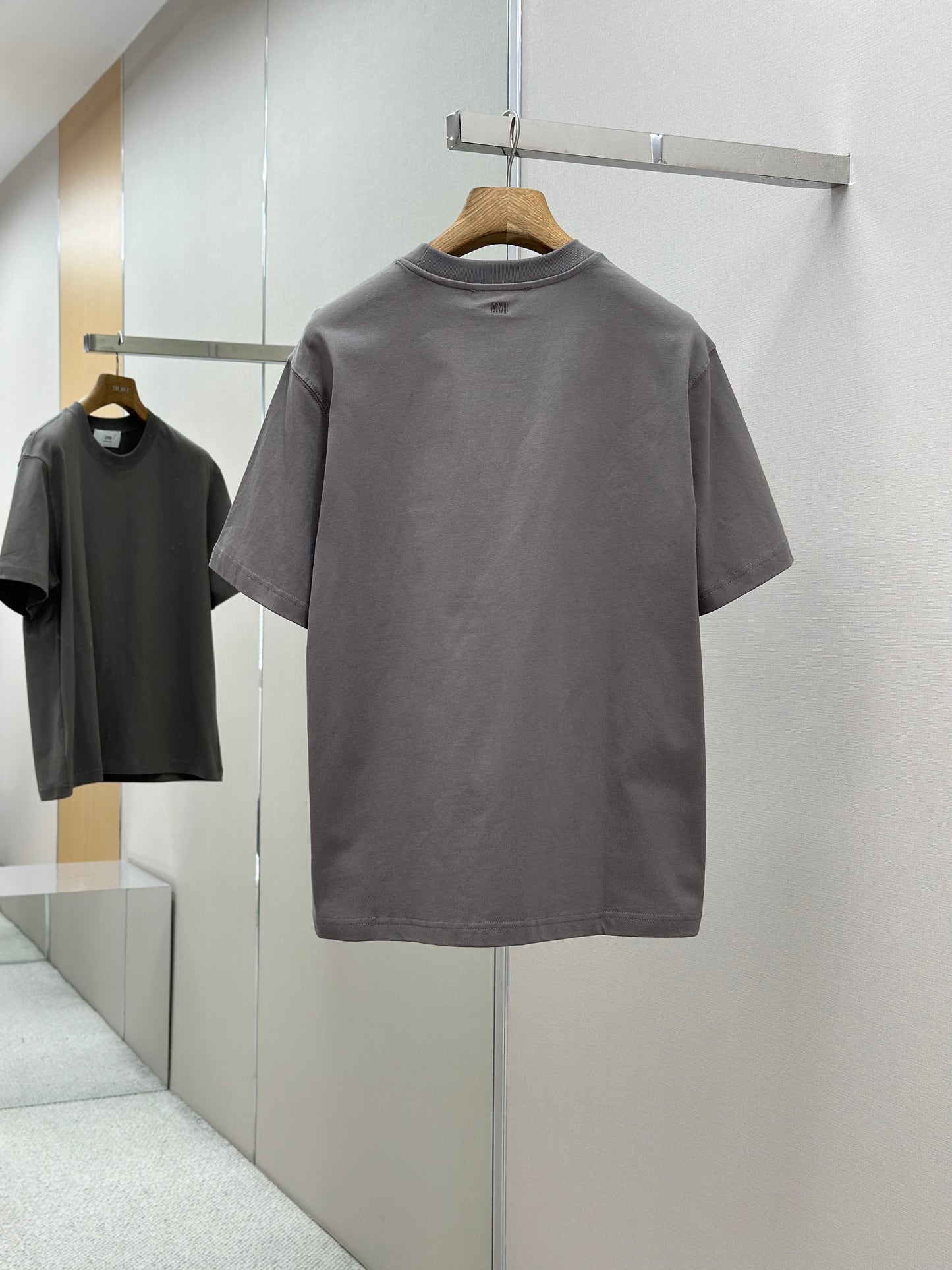 Am1 de Coeur Taupe Cotton Tonal T-Shirt