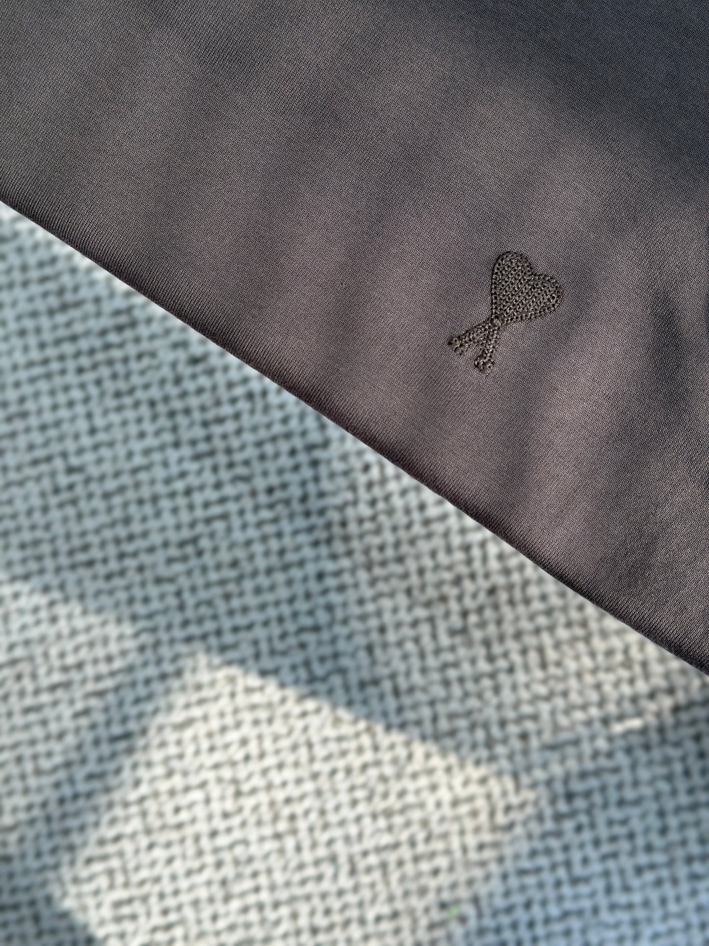 Am1 de Coeur Taupe Cotton Tonal T-Shirt