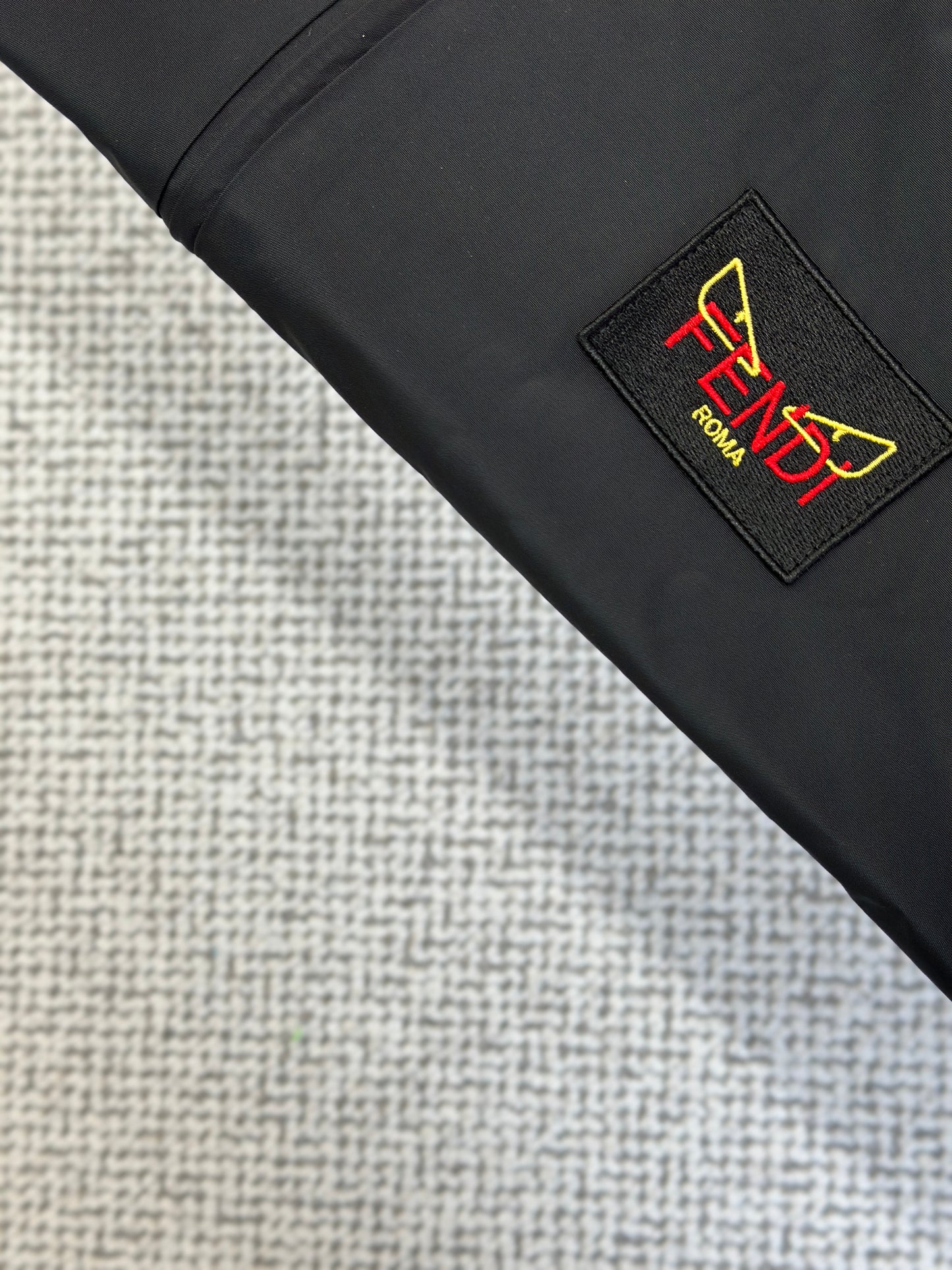 FEND1 Black Windbreaker Jacket