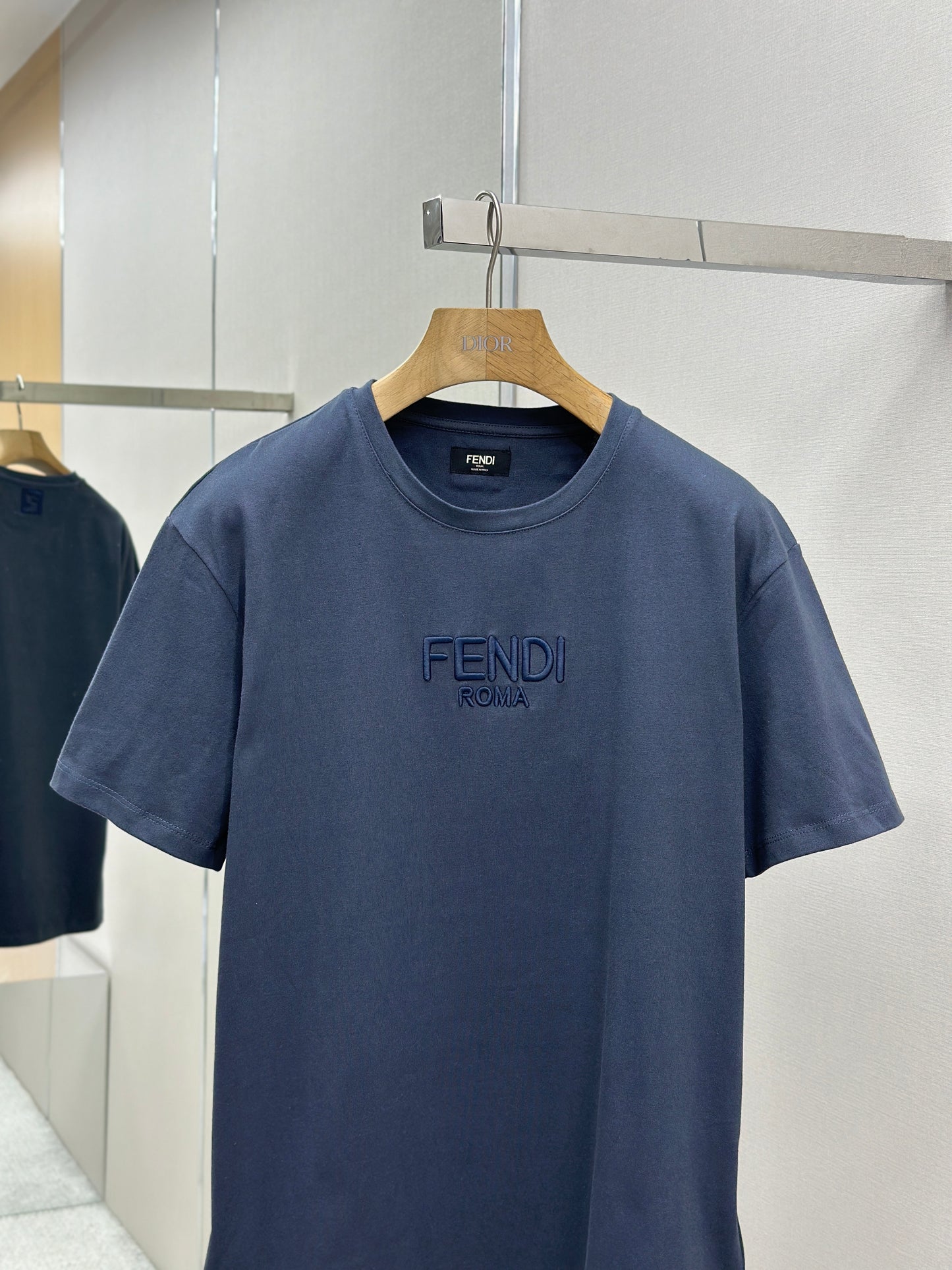 FEND1 Embellished with 3D-effect T-shirt