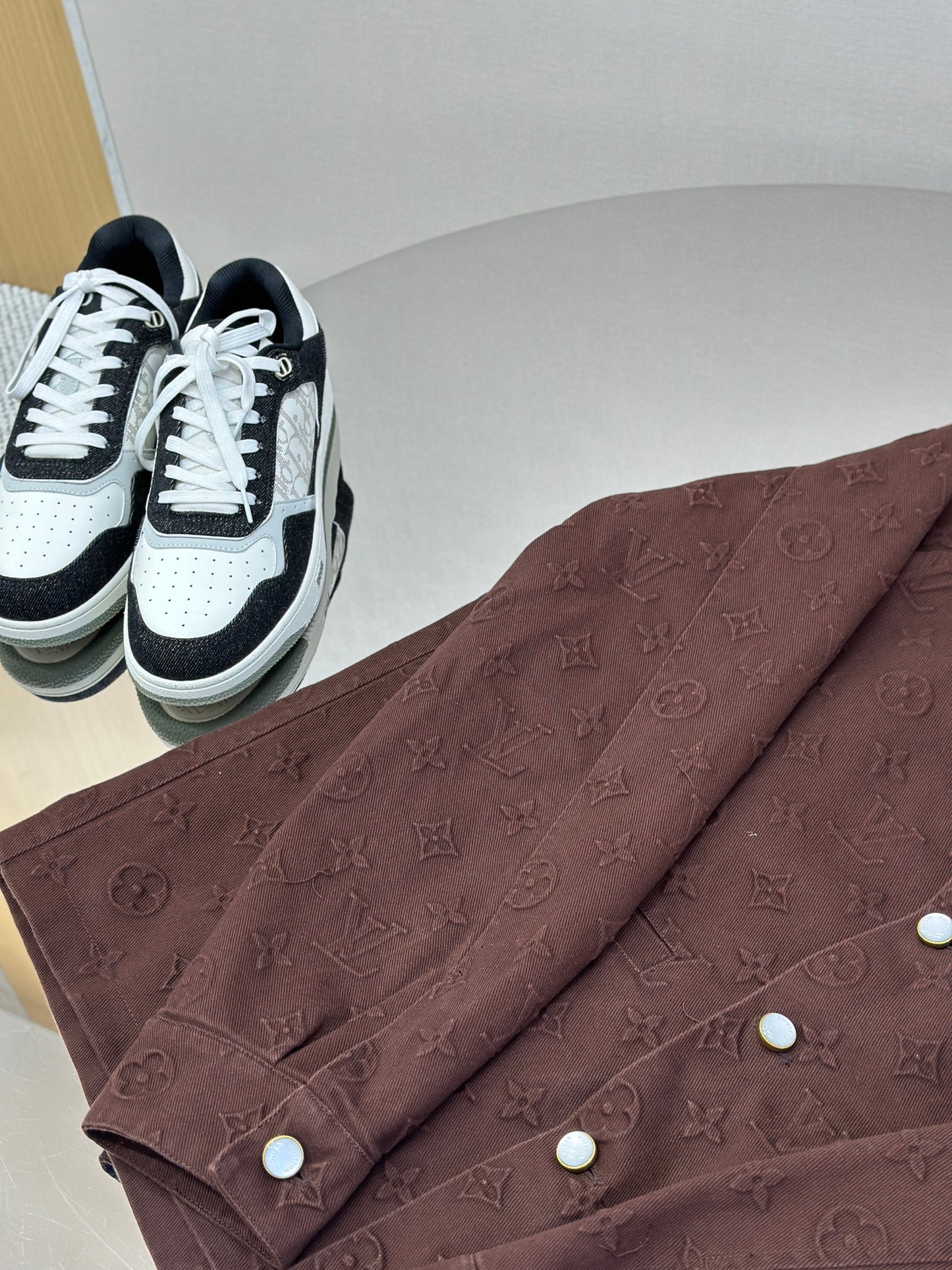 LOUI*V Monogram Embossed Jacket