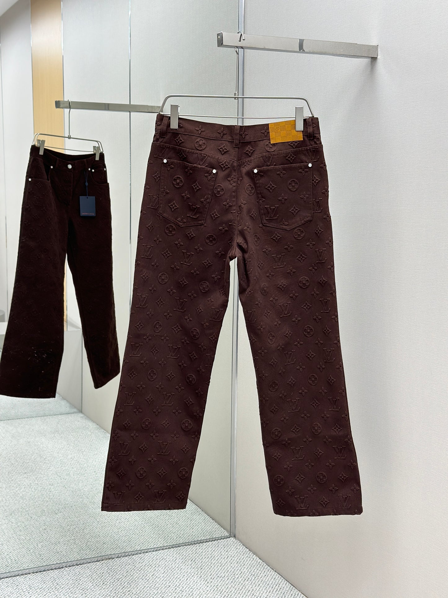LOUI*V Monogram Embossed Skate Pants