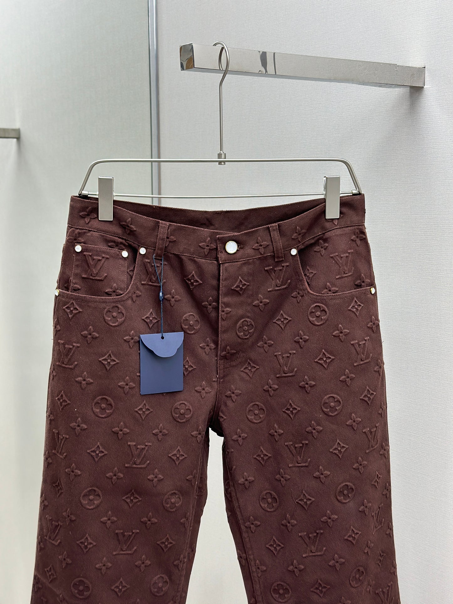 LOUI*V Monogram Embossed Skate Pants