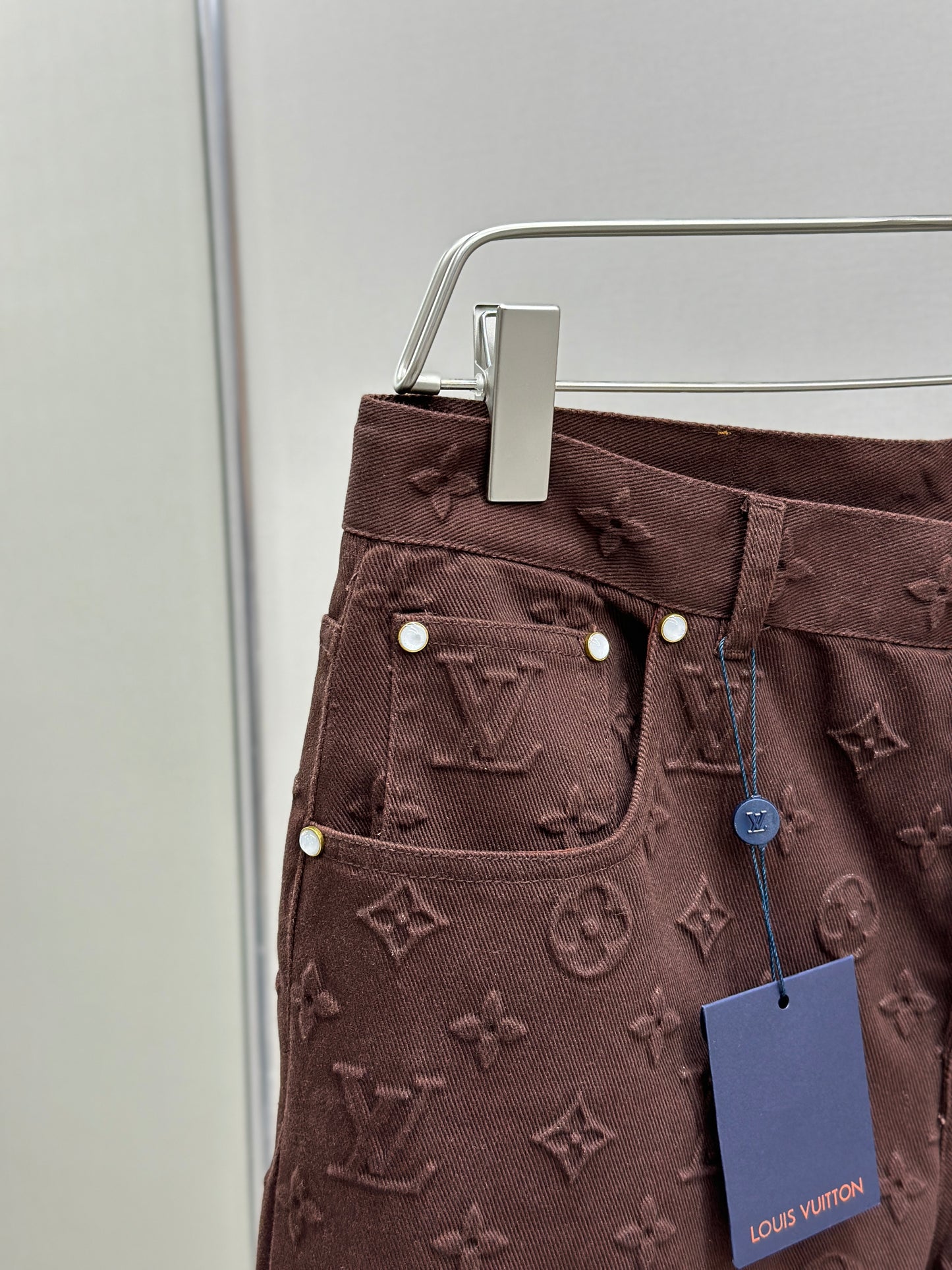 LOUI*V Monogram Embossed Skate Pants