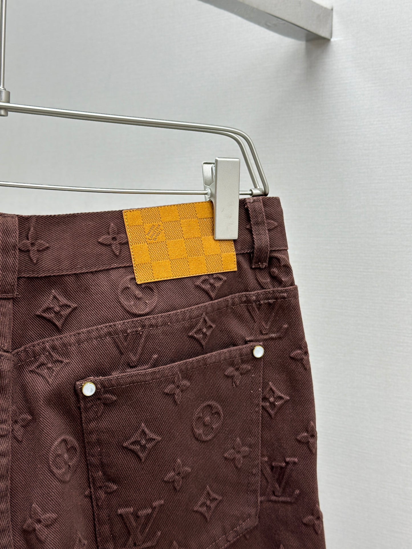 LOUI*V Monogram Embossed Skate Pants