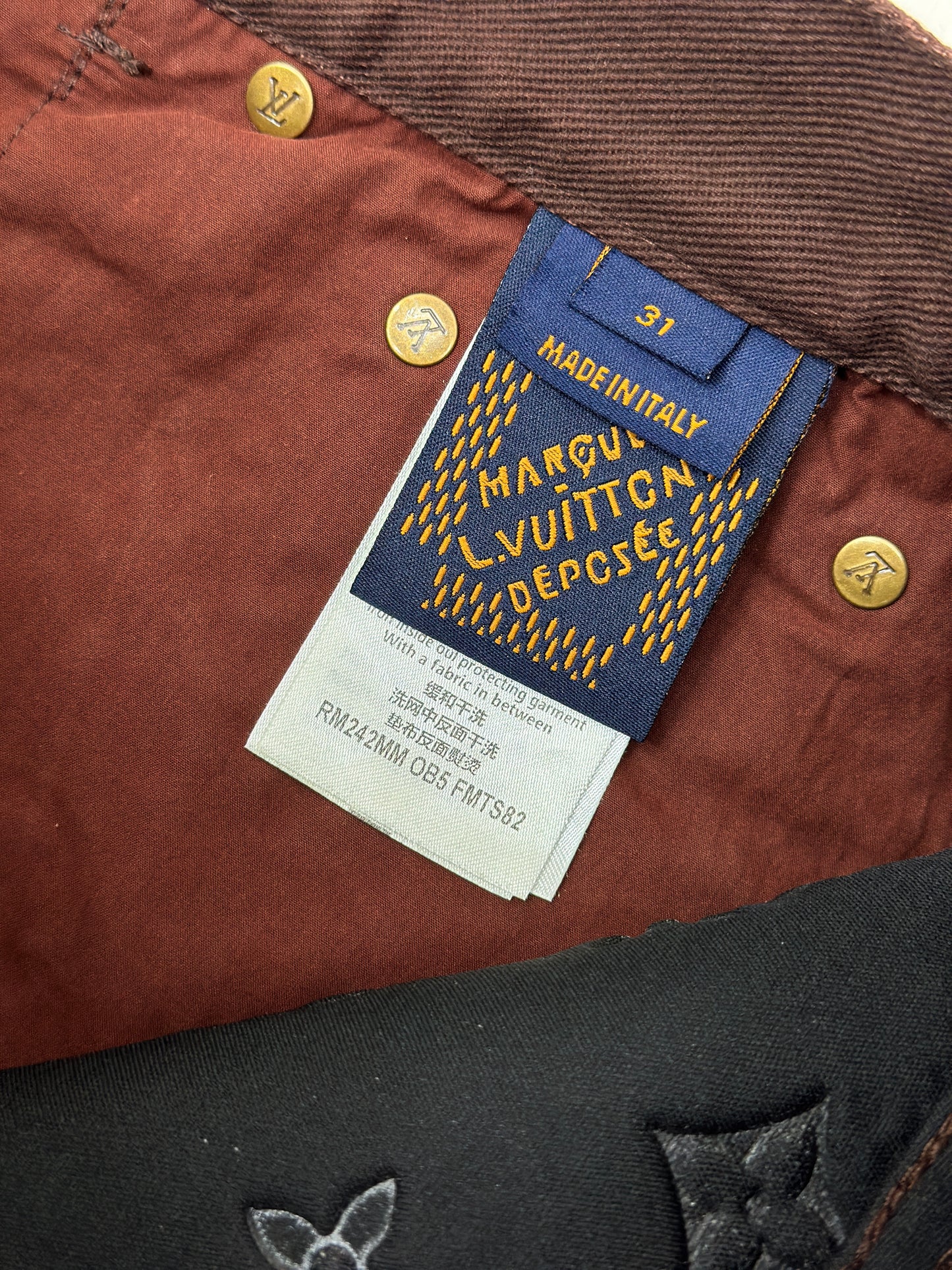 LOUI*V Monogram Embossed Skate Pants