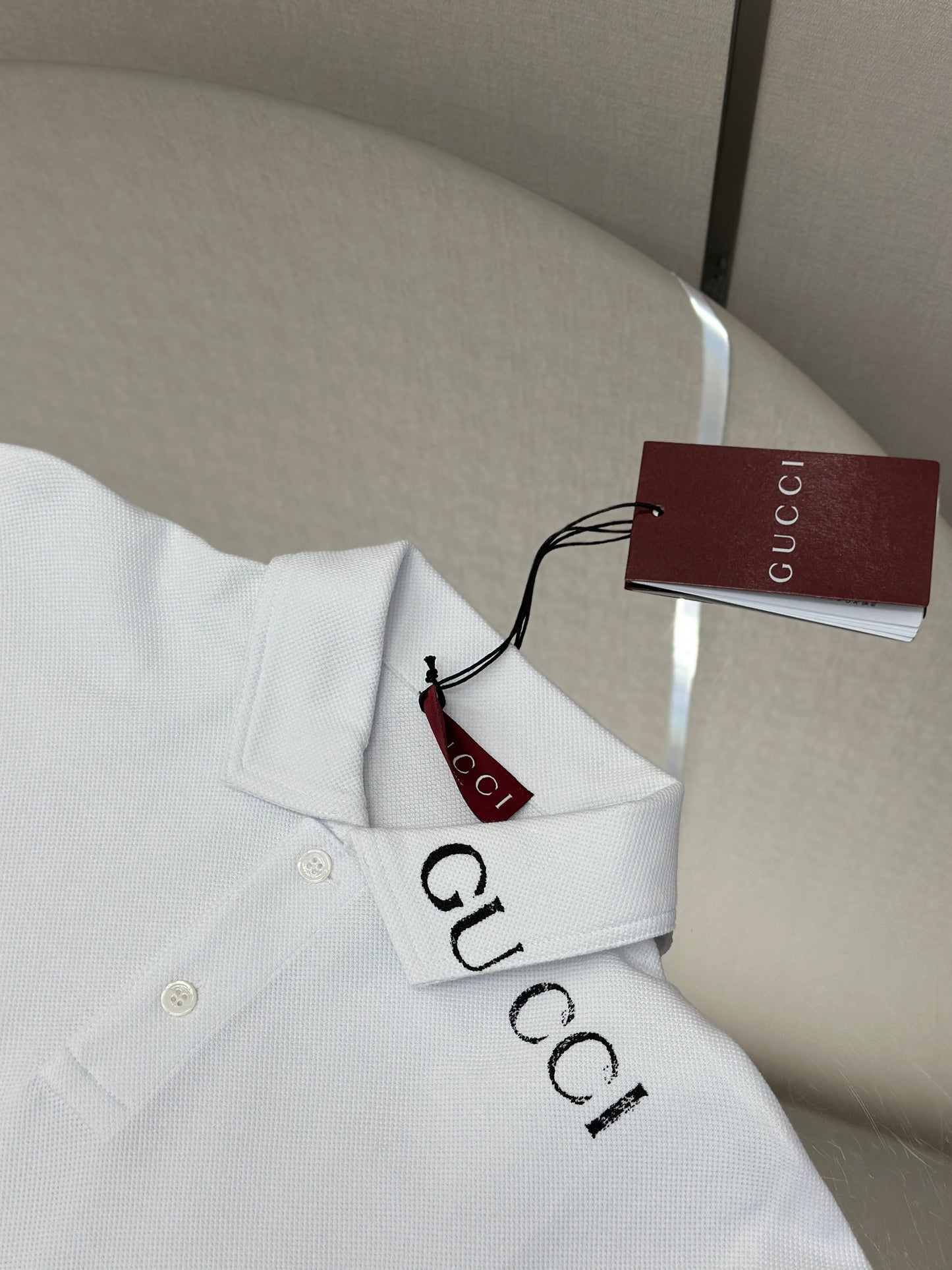 GUC* Printed cotton polo shirt