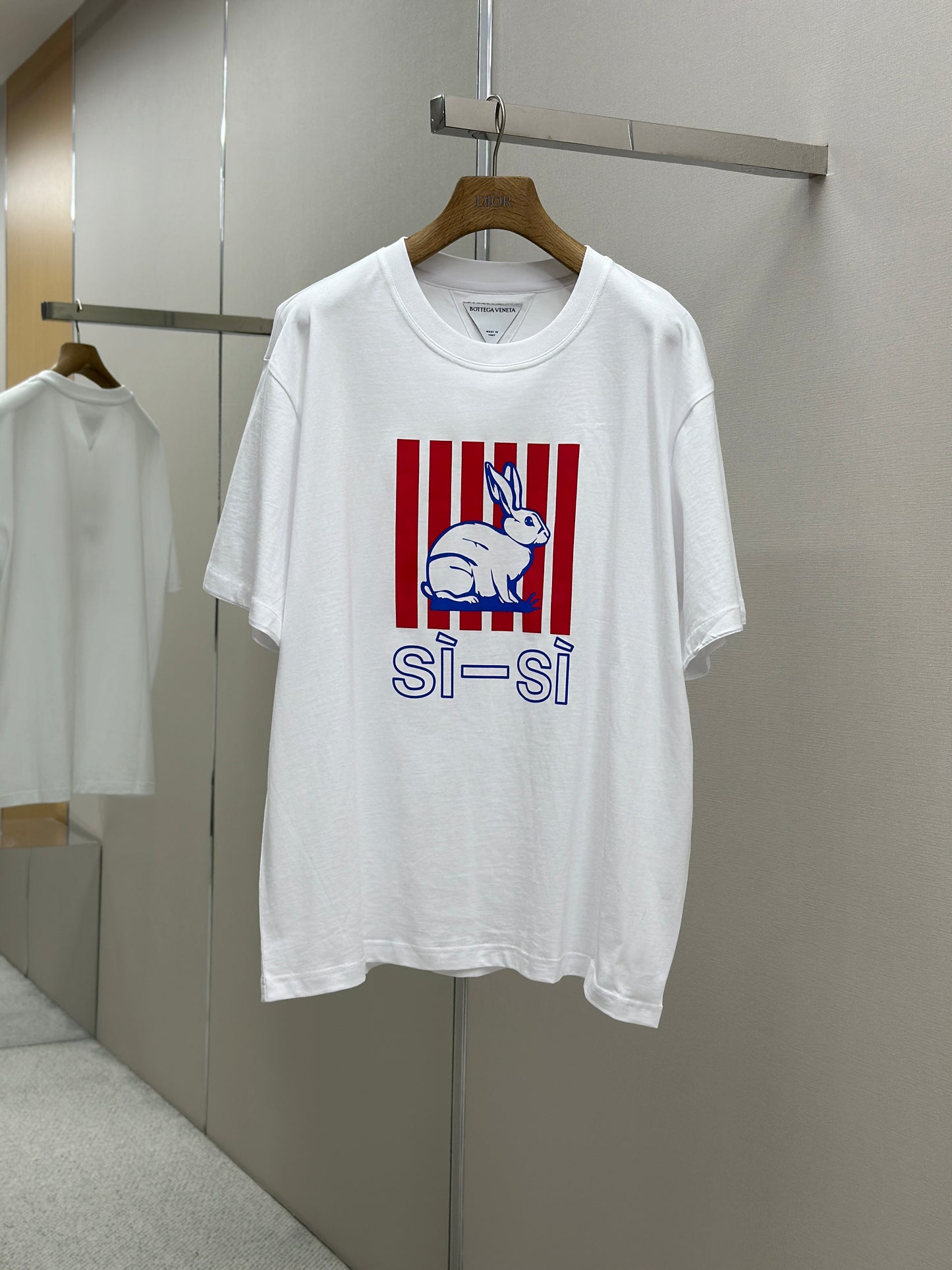 Botteg@V Cotton Printed Jersey T-Shirt