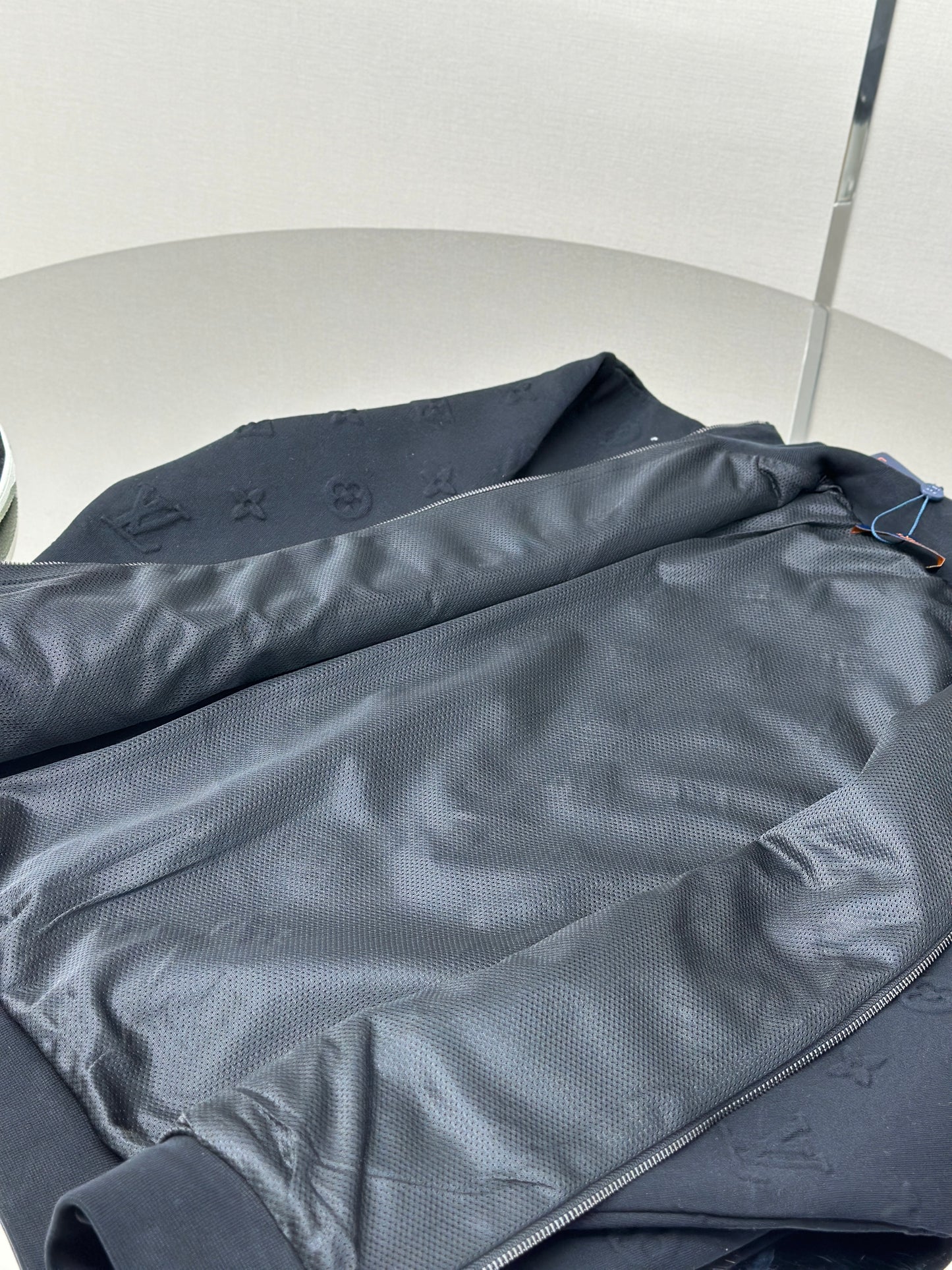 LOUI*V Embossed Monogram Jersey Tracksuit Top
