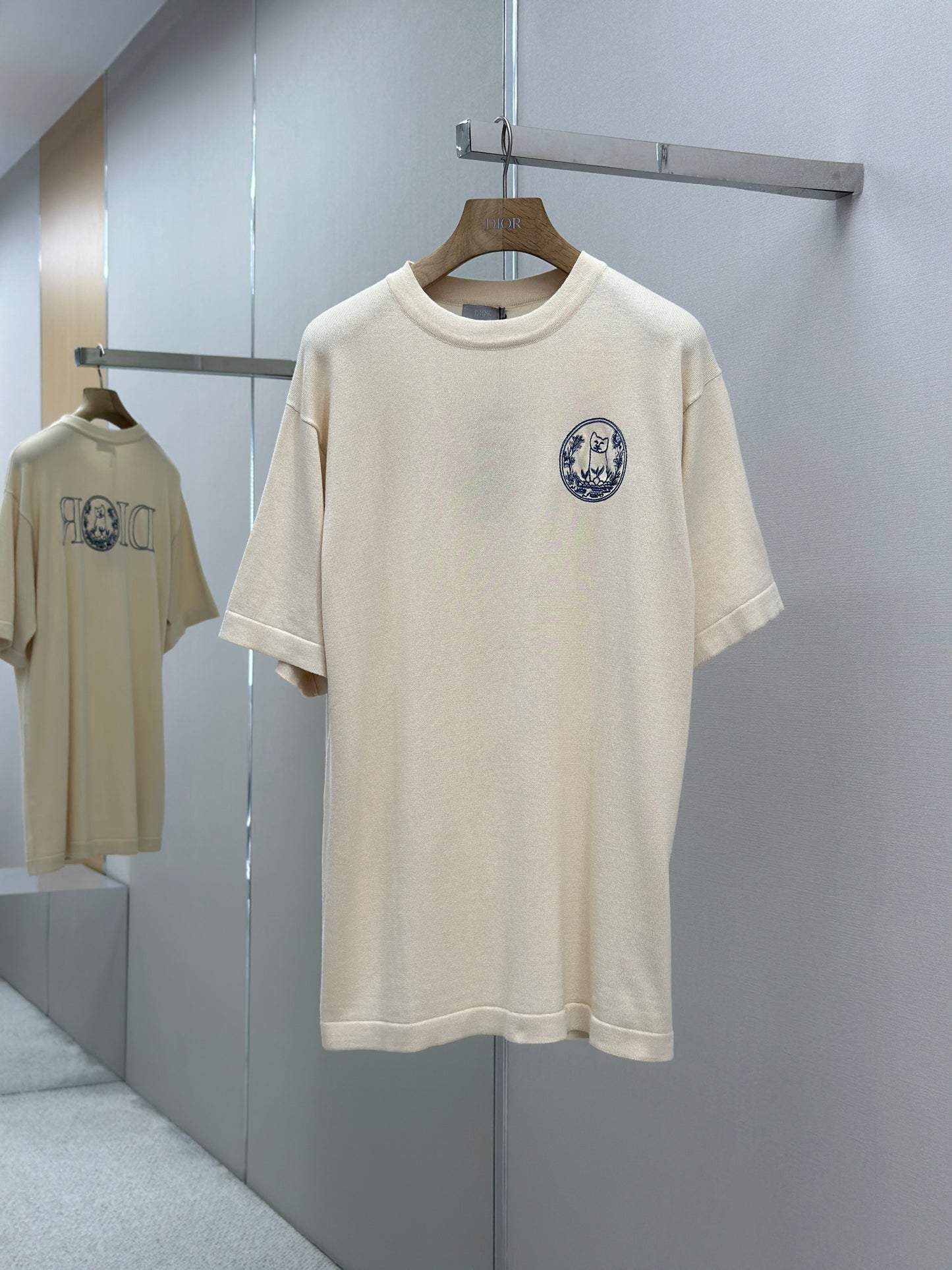 DIO* AND HYLT0N NEL Knit T-Shirt, Oversized Fit