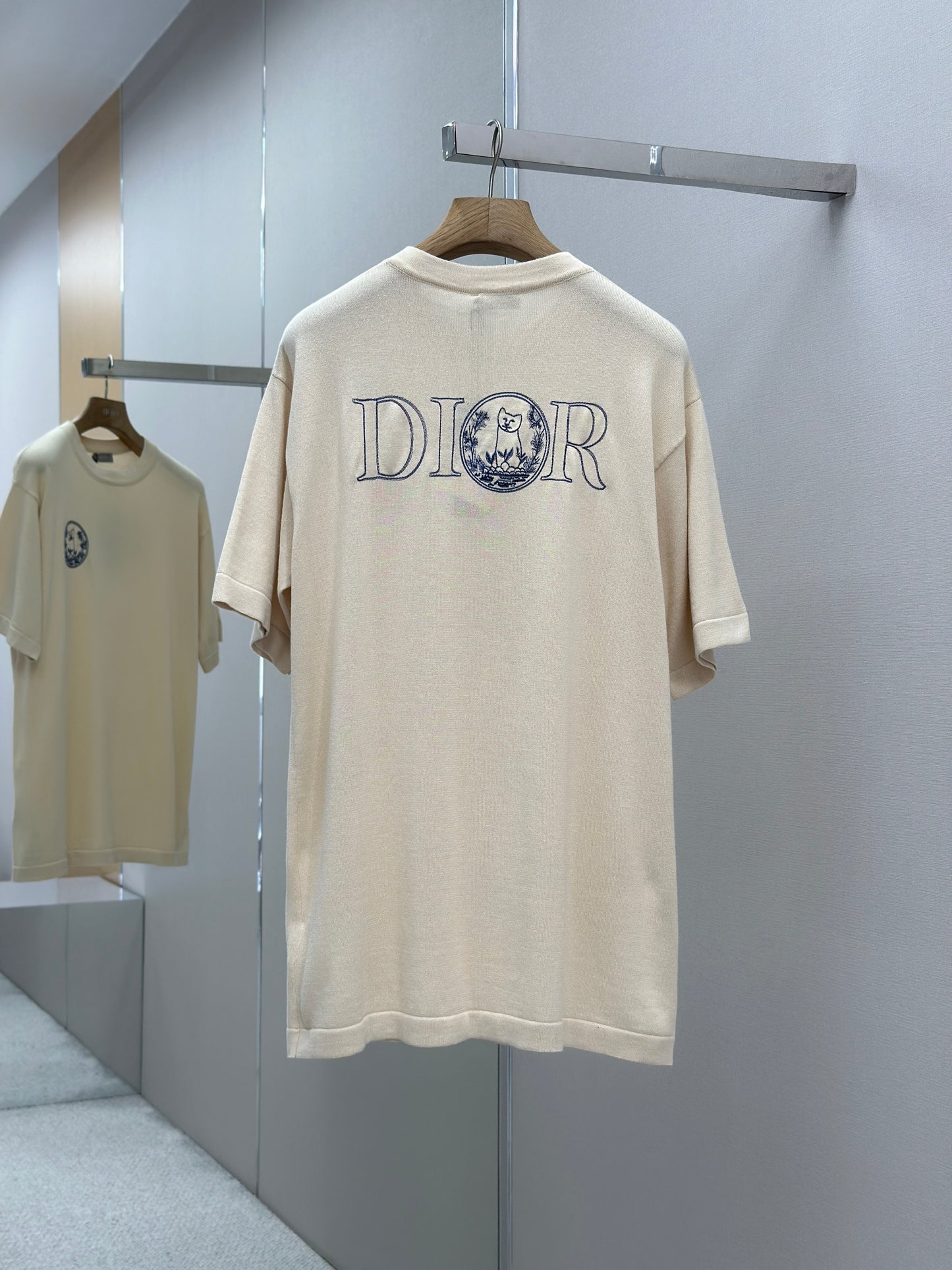 DIO* AND HYLT0N NEL Knit T-Shirt, Oversized Fit