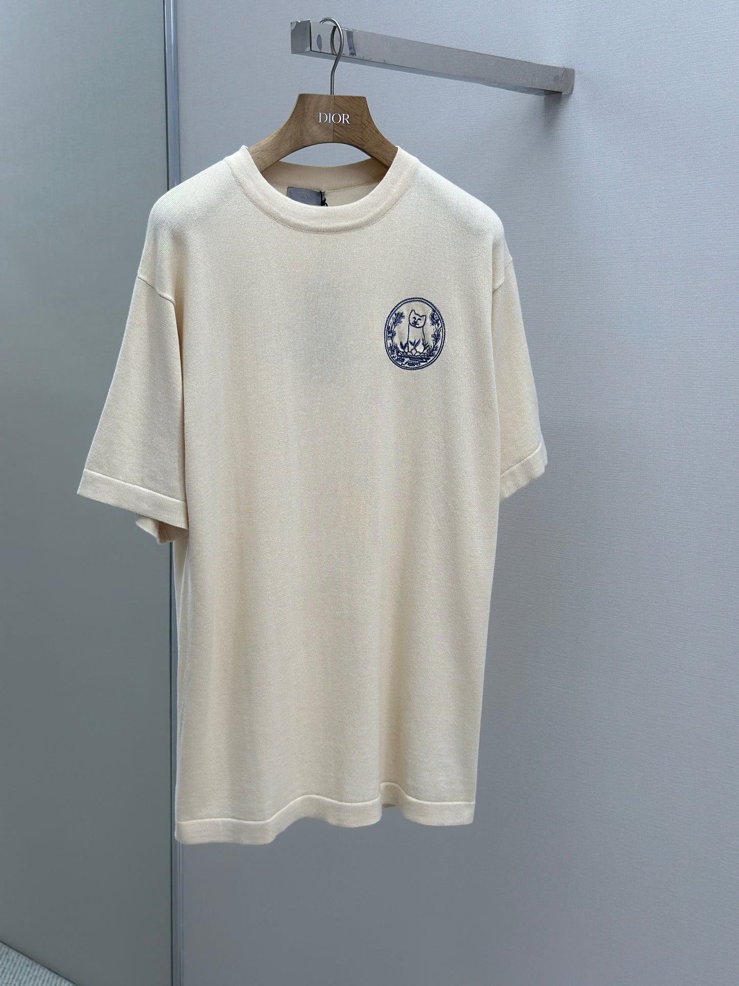 DIO* AND HYLT0N NEL Knit T-Shirt, Oversized Fit