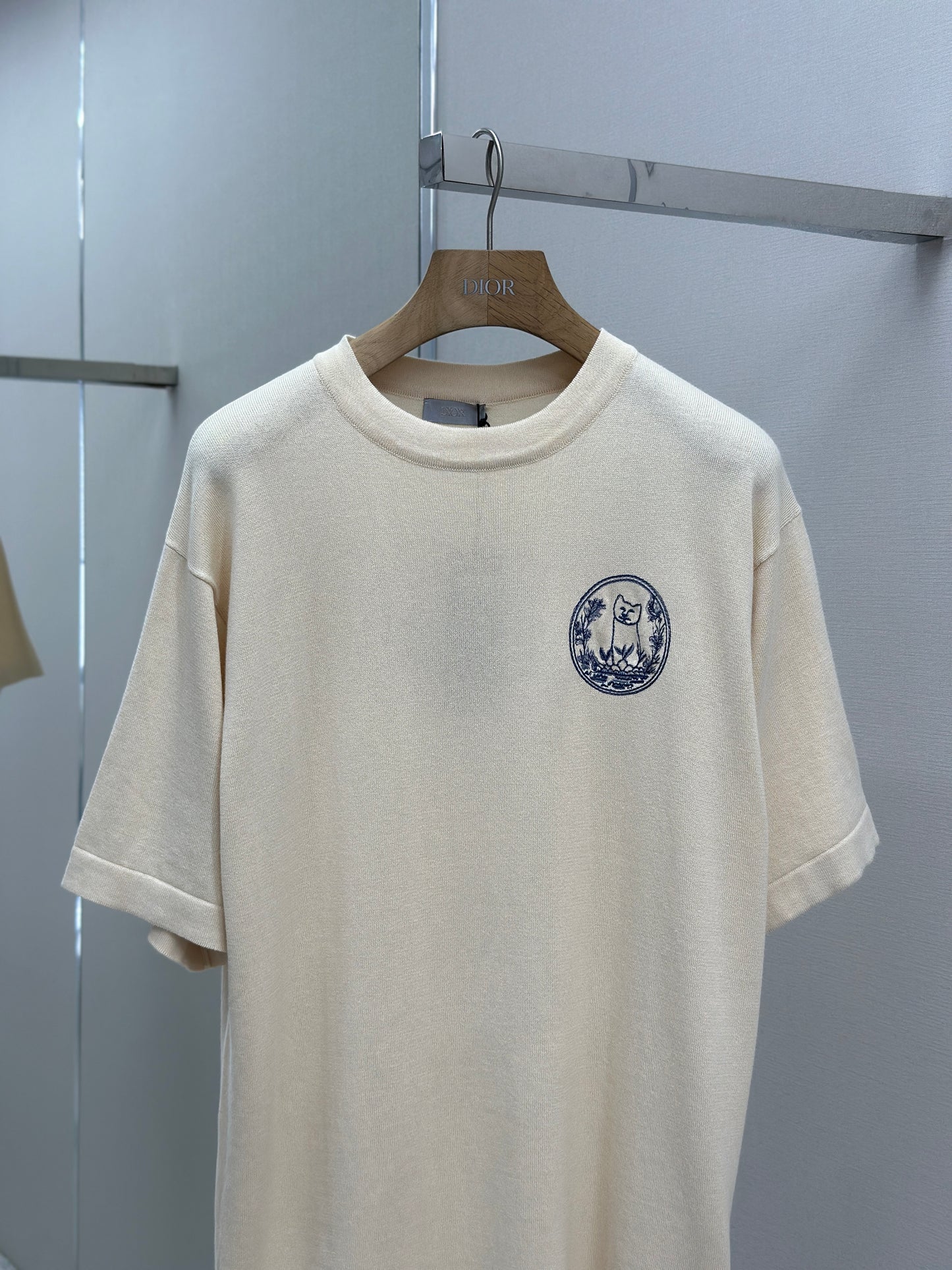 DIO* AND HYLT0N NEL Knit T-Shirt, Oversized Fit