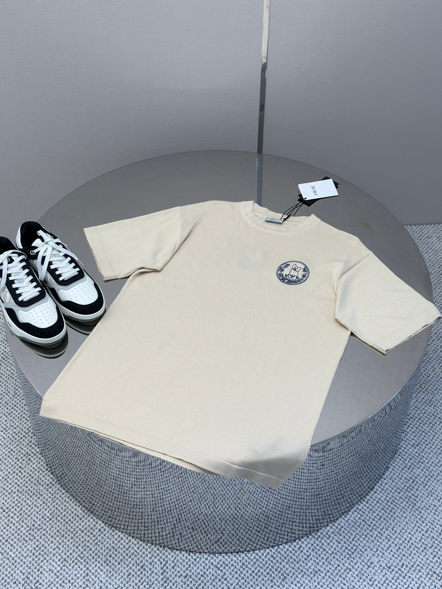 DIO* AND HYLT0N NEL Knit T-Shirt, Oversized Fit