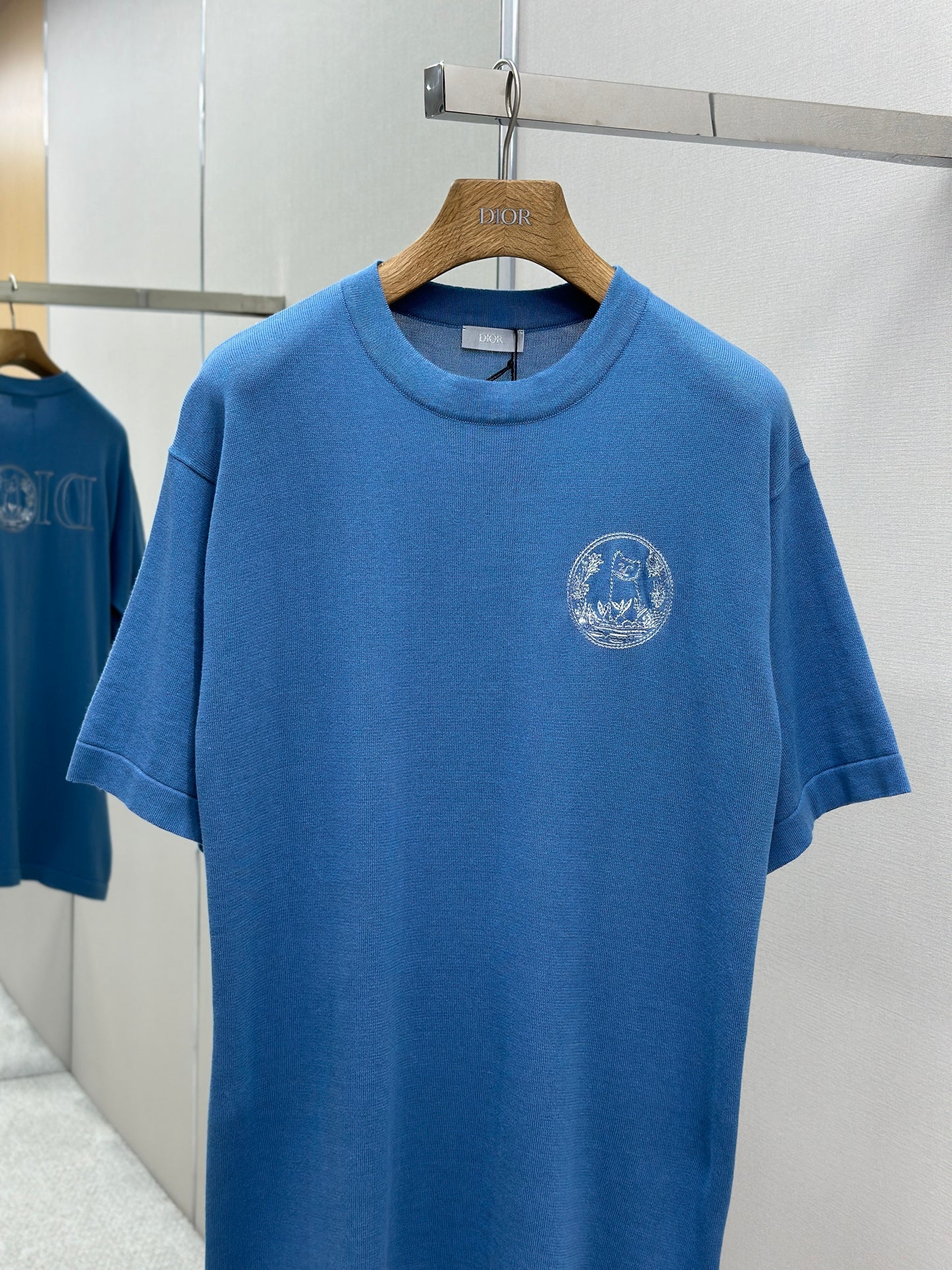 DIO* AND HYLT0N NEL Knit T-Shirt, Oversized Fit