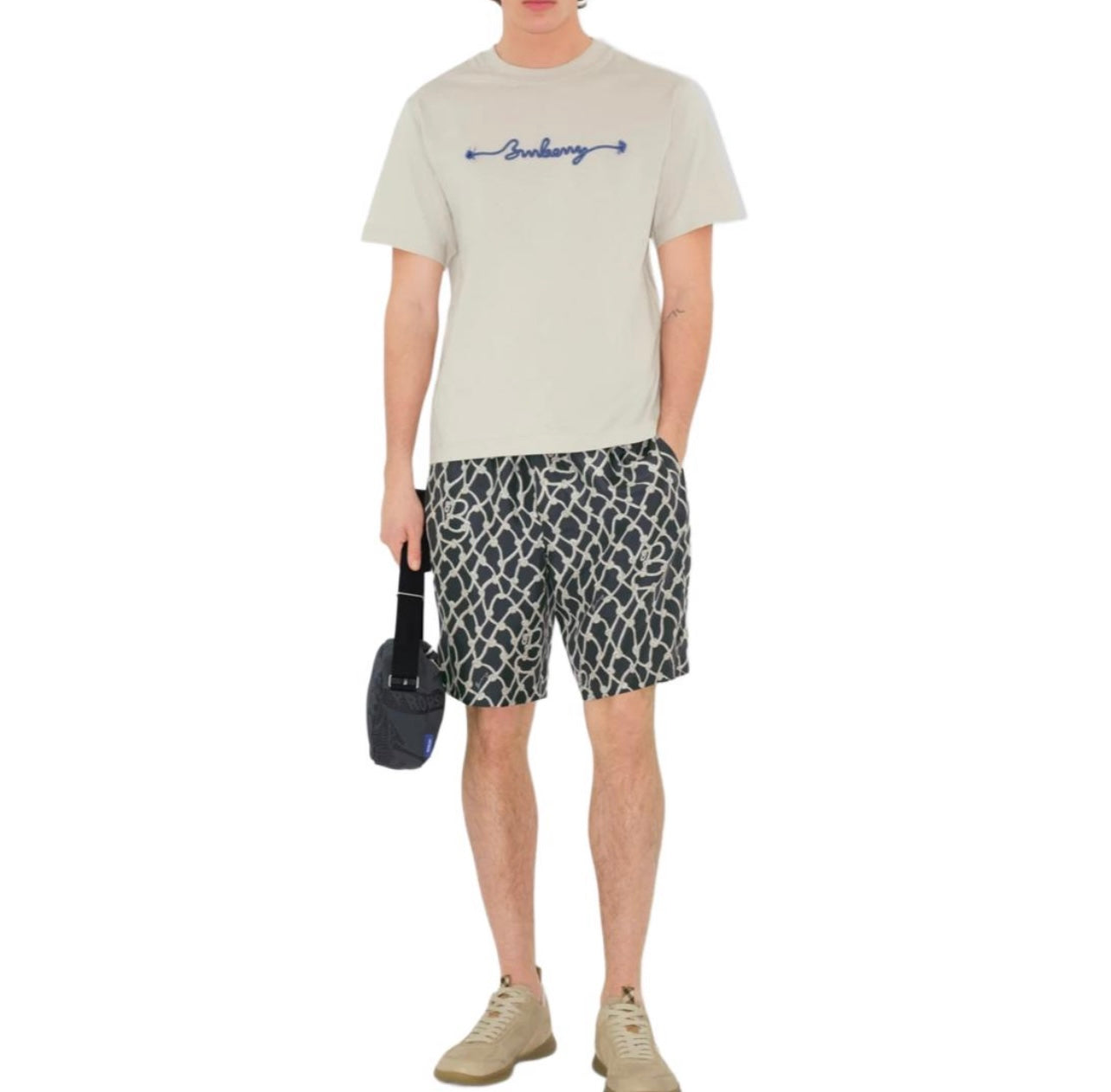BURB* Knot Logo Cotton T-shirt