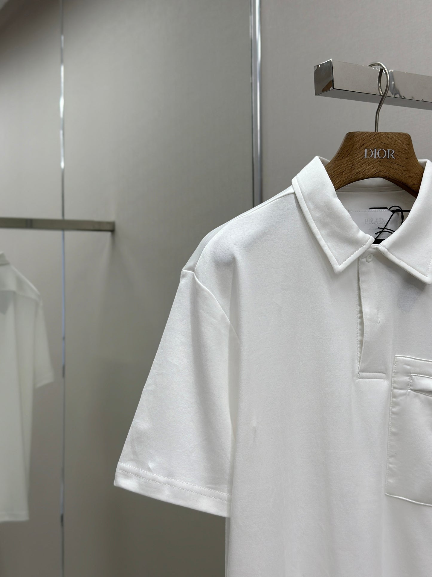 PRA* Re-Nylon and jersey T-shirt