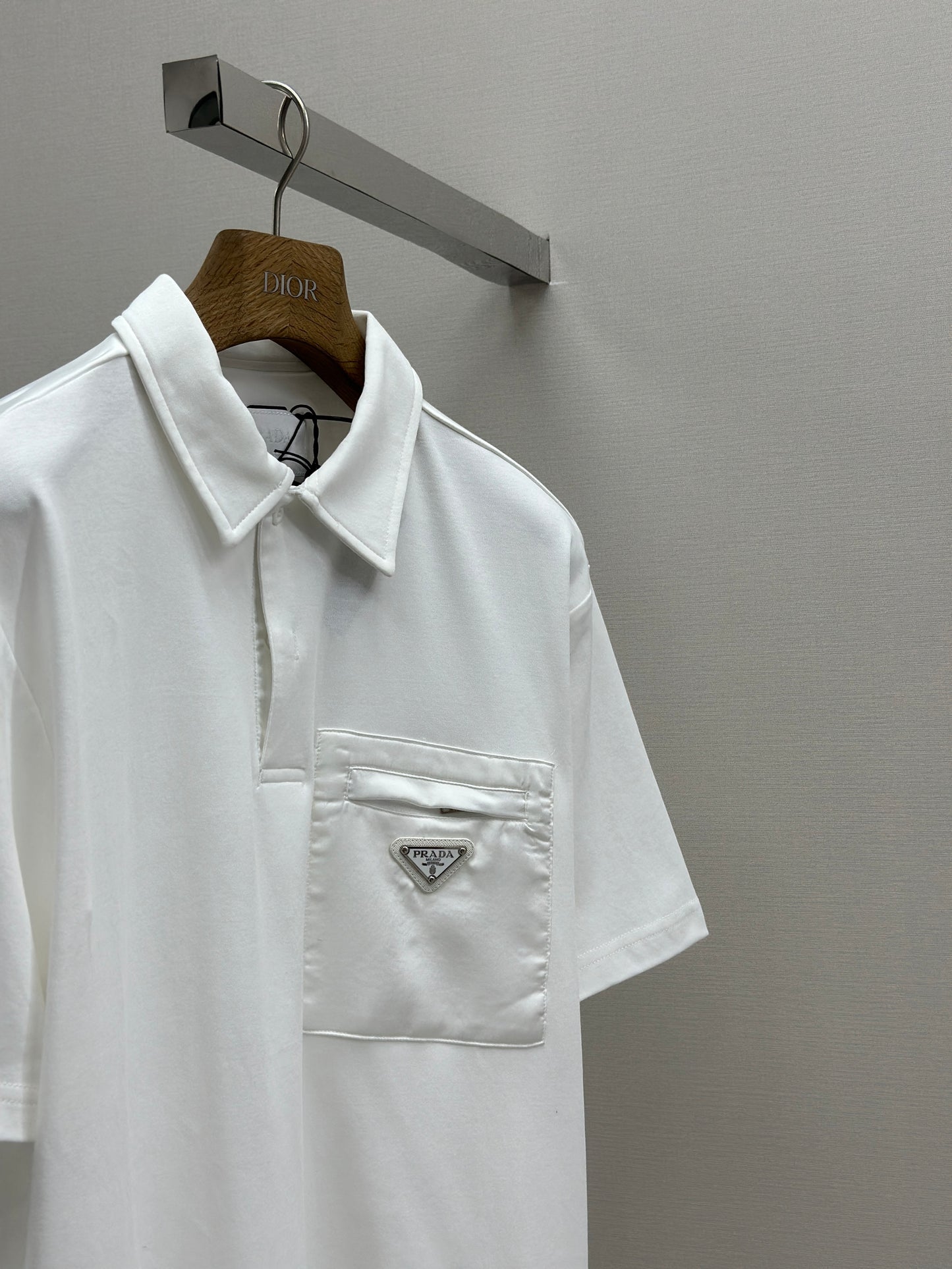 PRA* Re-Nylon and jersey T-shirt