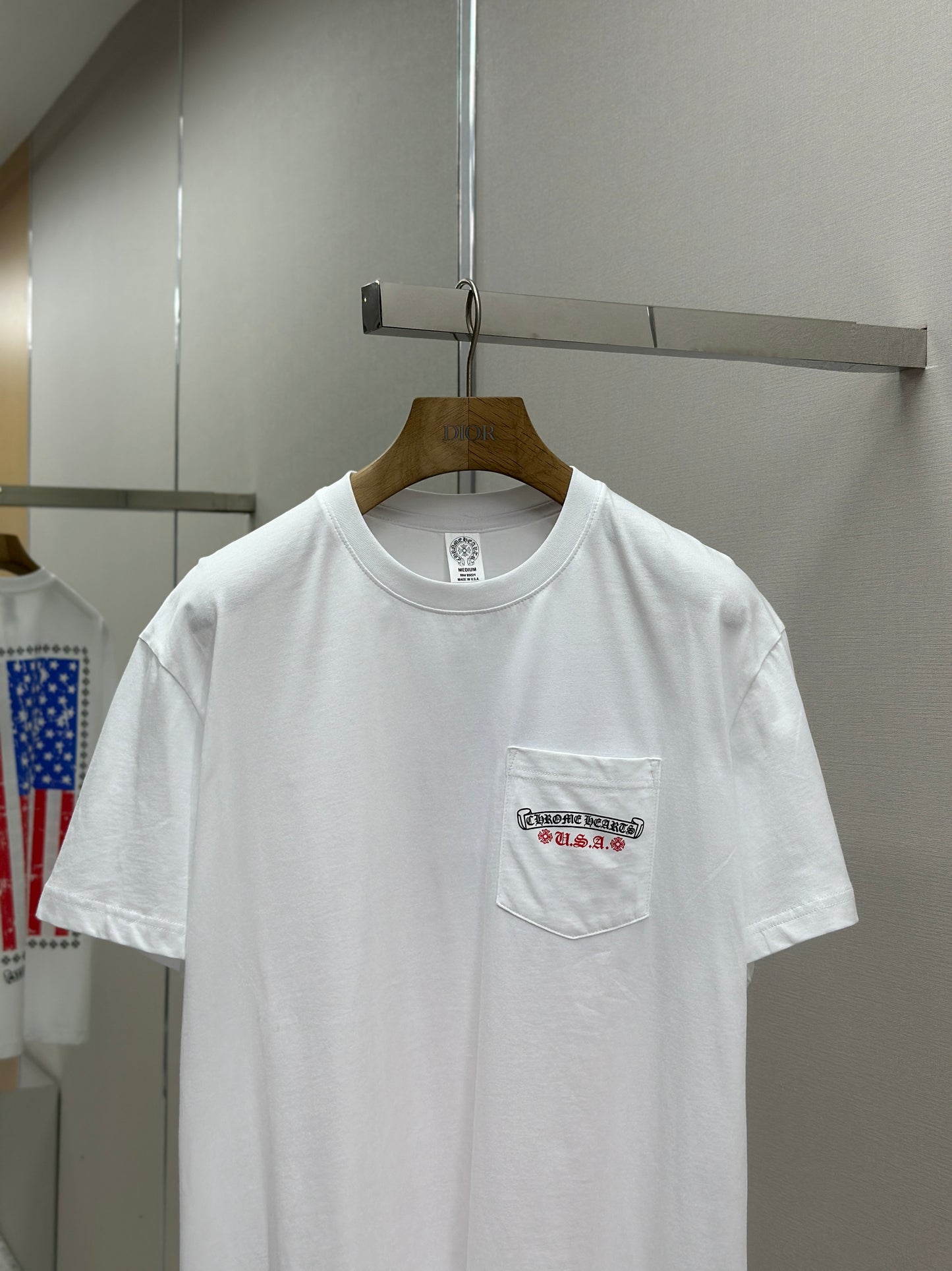 CHROM*H Holy Sword Flag Cotton T-Shirt