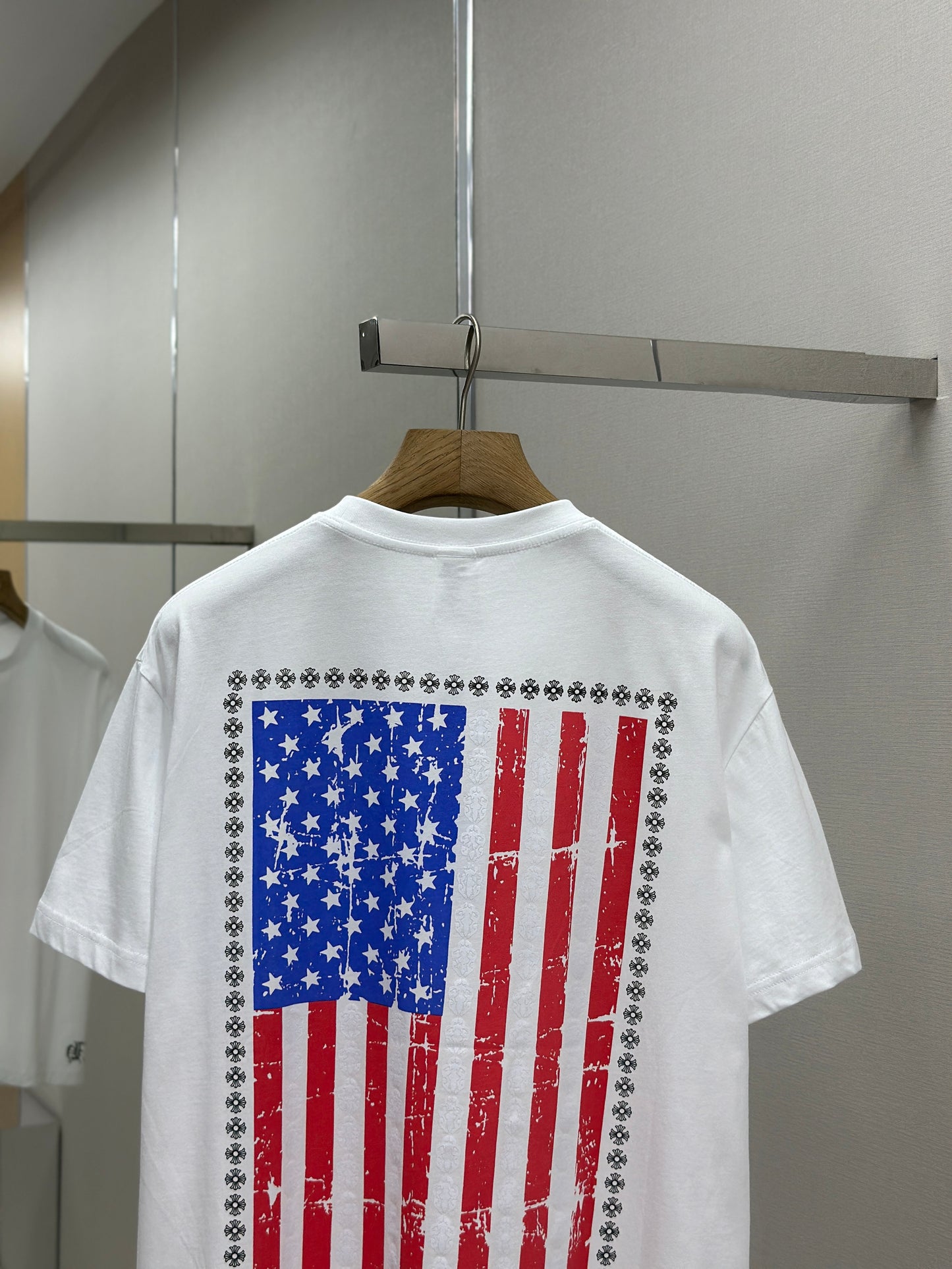 CHROM*H Holy Sword Flag Cotton T-Shirt