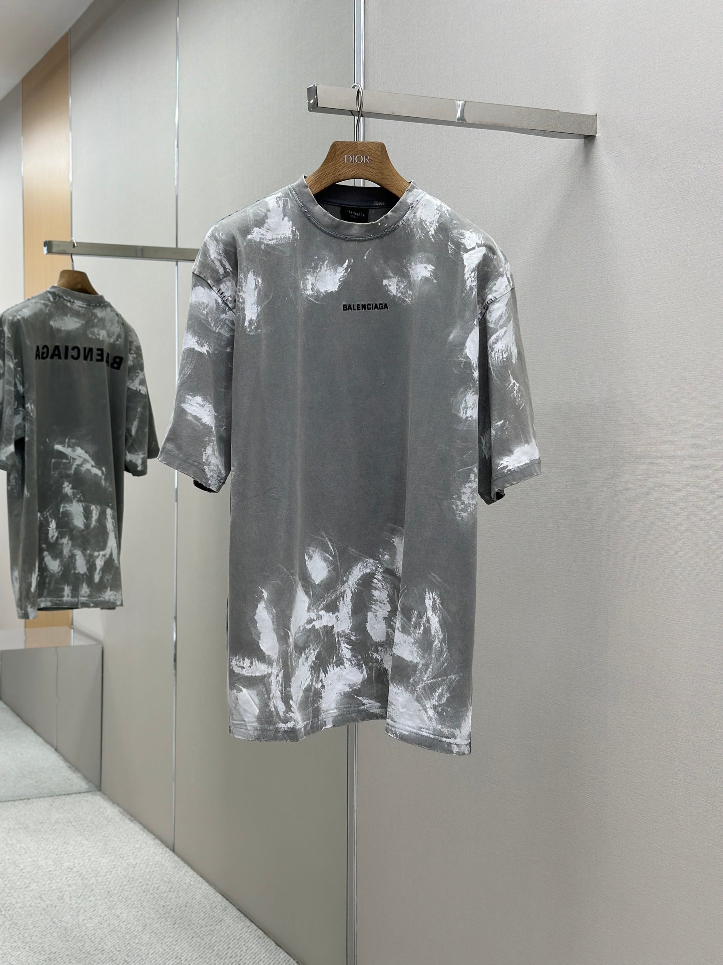 BALENC* Men's Back T-shirt Medium Fit in Grey