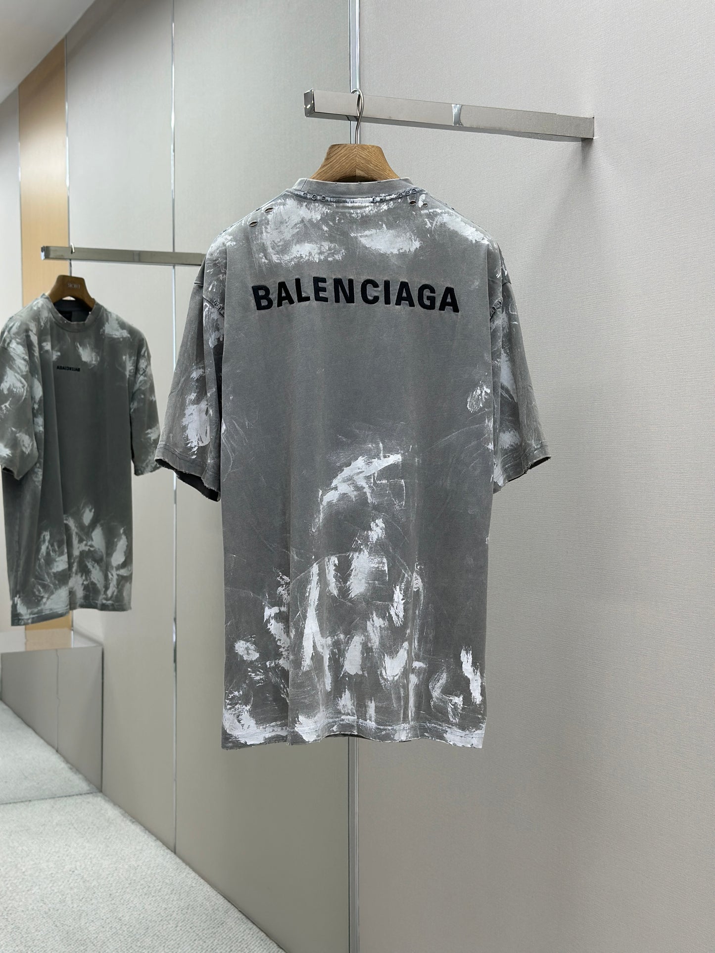 BALENC* Men's Back T-shirt Medium Fit in Grey