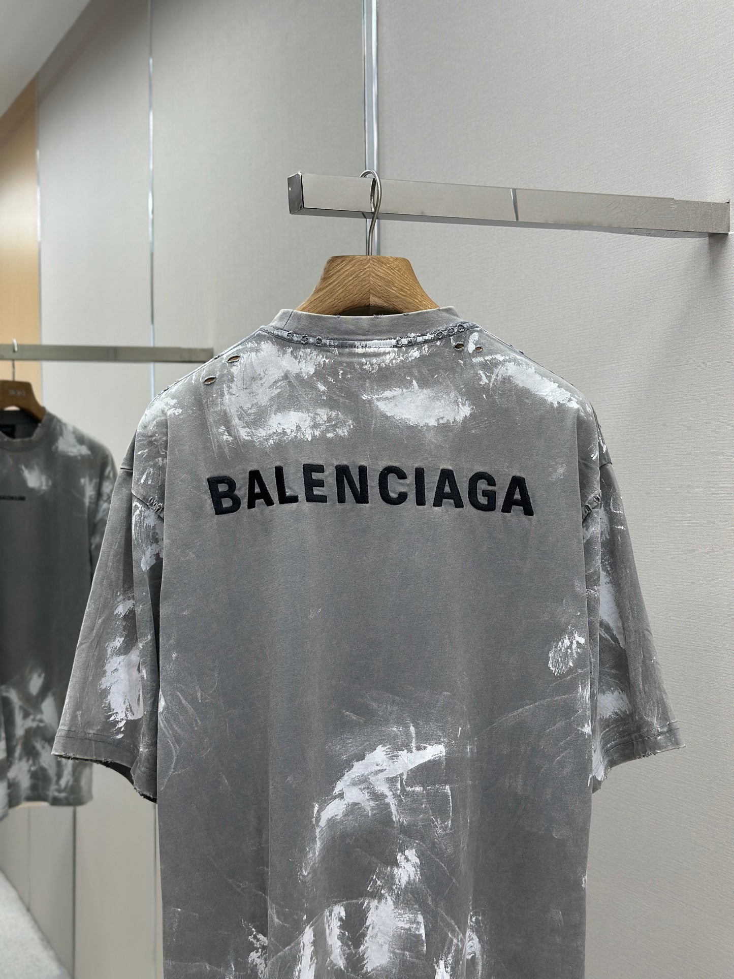 BALENC* Men's Back T-shirt Medium Fit in Grey