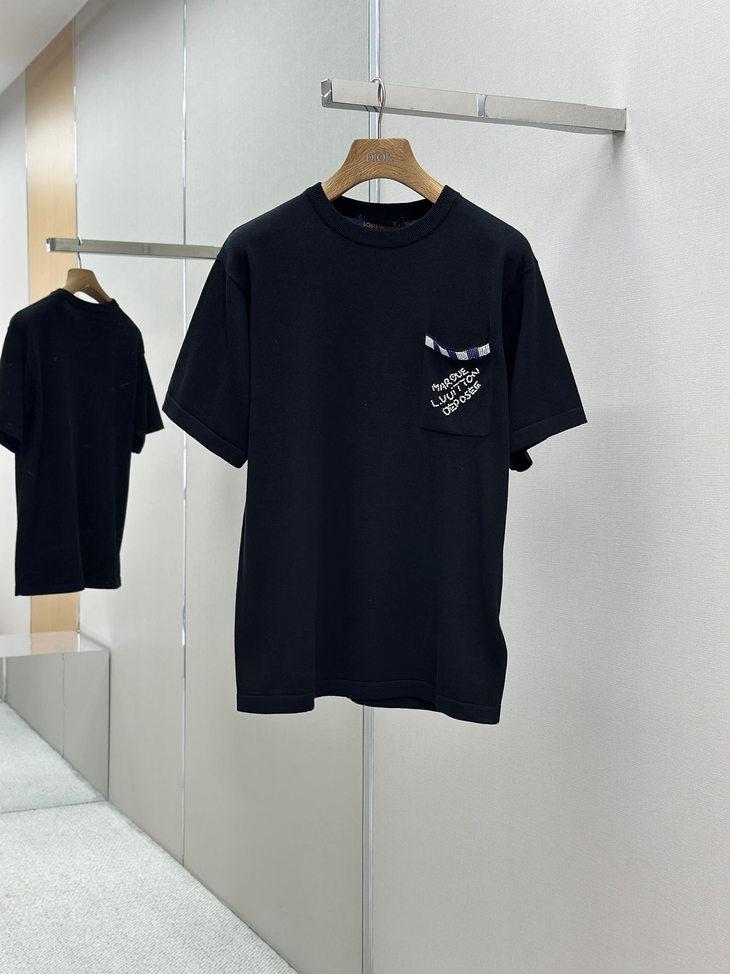 LOUI*V Embellished Short-Sleeved Cotton Crewneck