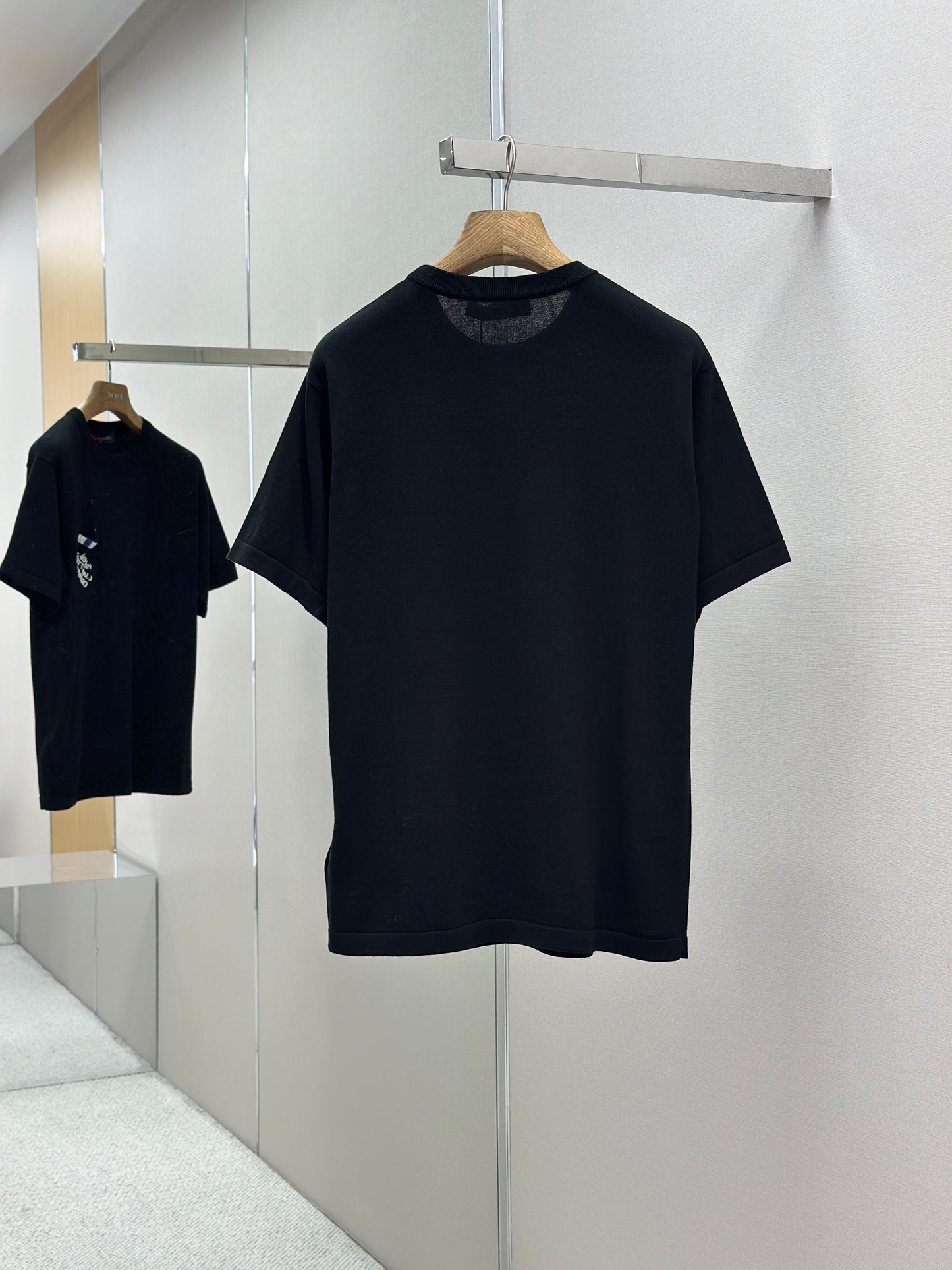 LOUI*V Embellished Short-Sleeved Cotton Crewneck