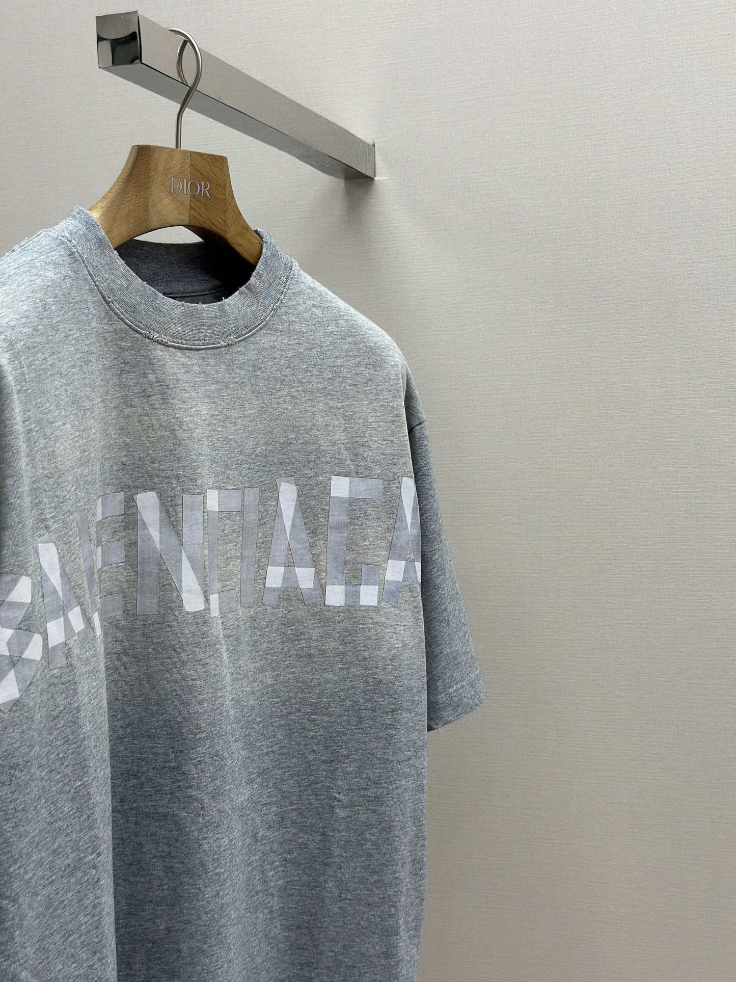 BALENC* Men's New Tape Type Tr T-shirt Medium Fit in Grey
