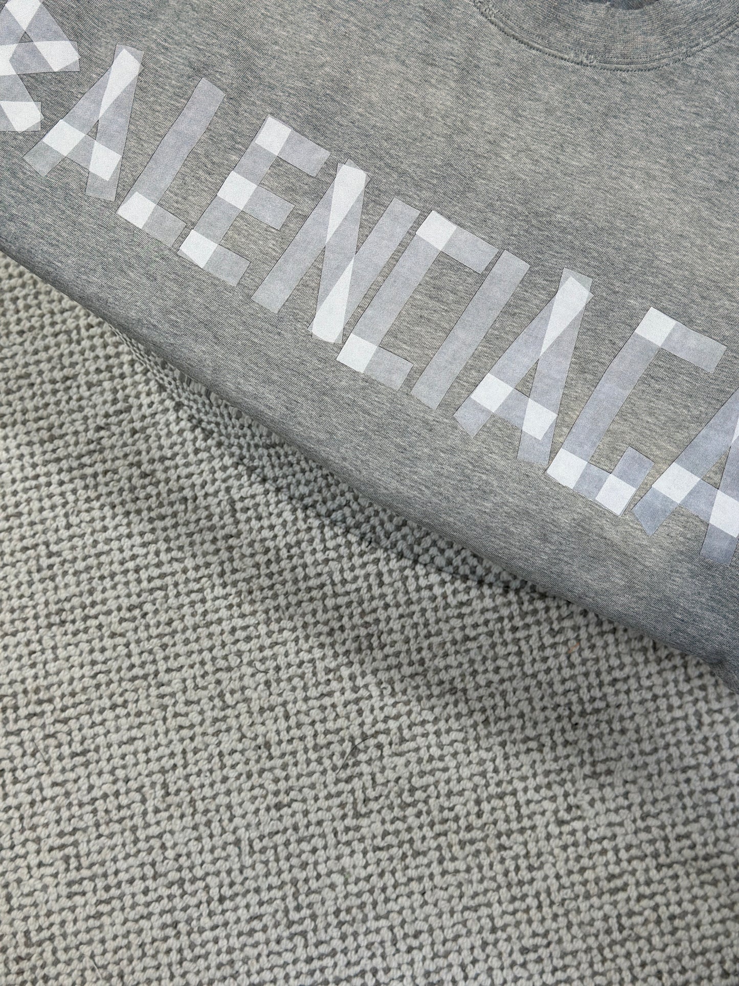BALENC* Men's New Tape Type Tr T-shirt Medium Fit in Grey