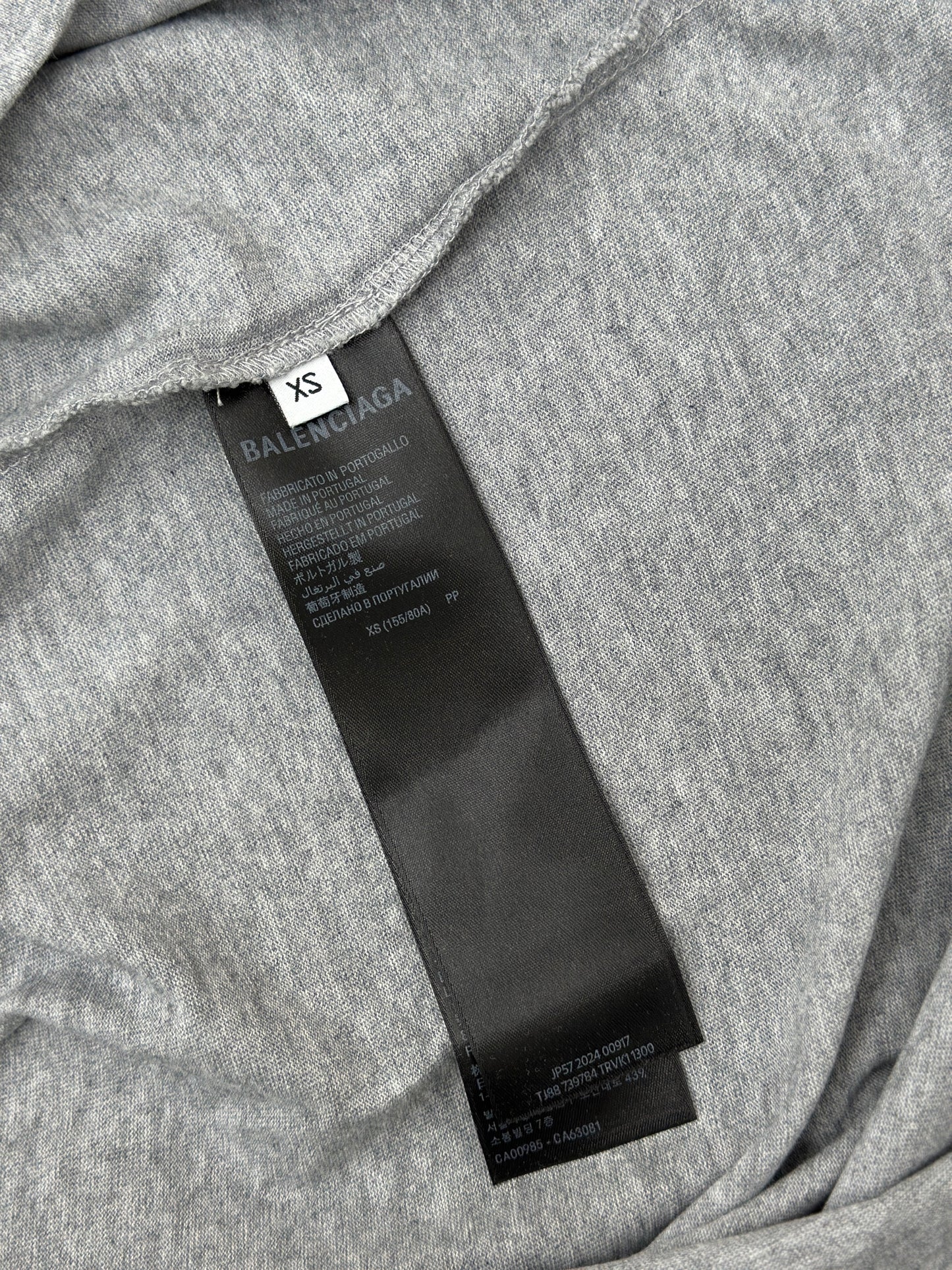 BALENC* Men's New Tape Type Tr T-shirt Medium Fit in Grey