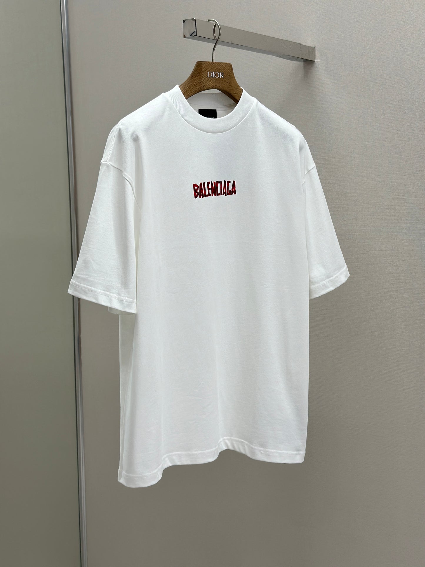 BALENC* security tape logo T-shirt Large Fit