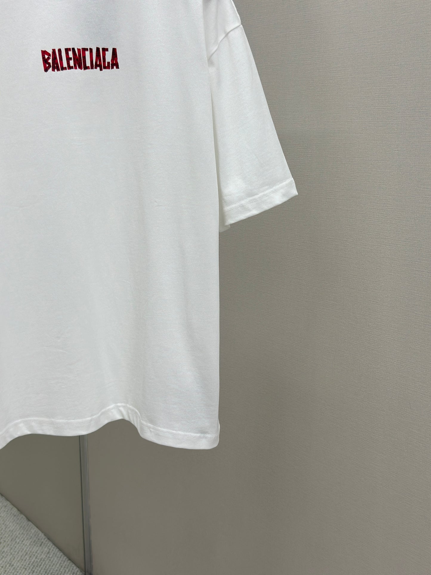 BALENC* security tape logo T-shirt Large Fit