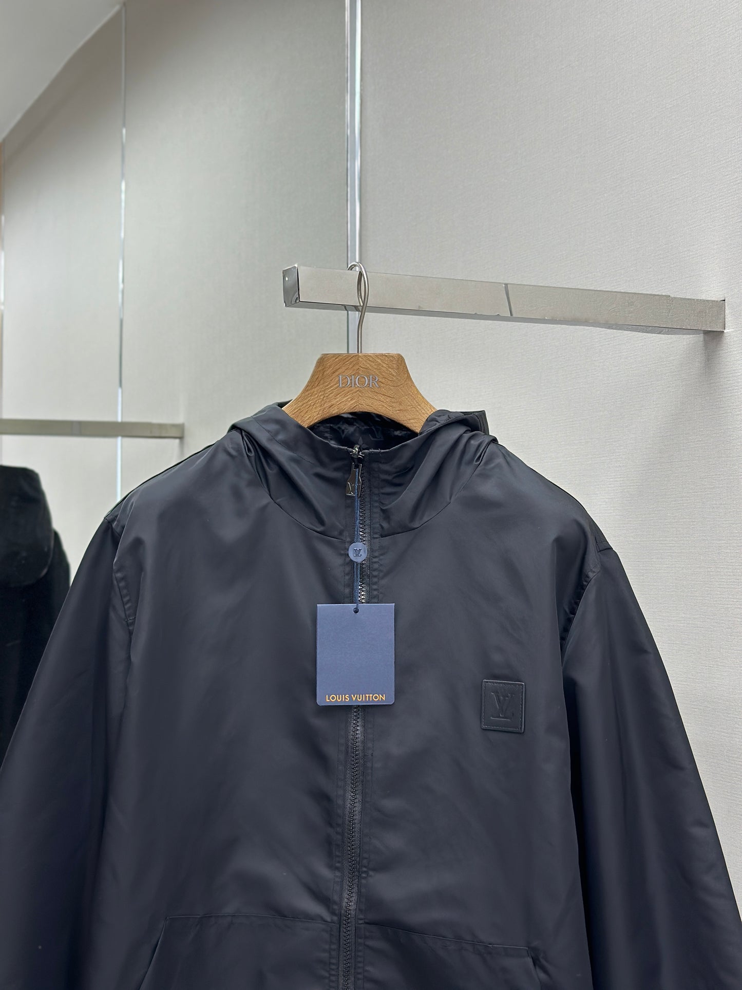 LOUI*V Monogram Jacquard Reversible Nylon Windbreaker