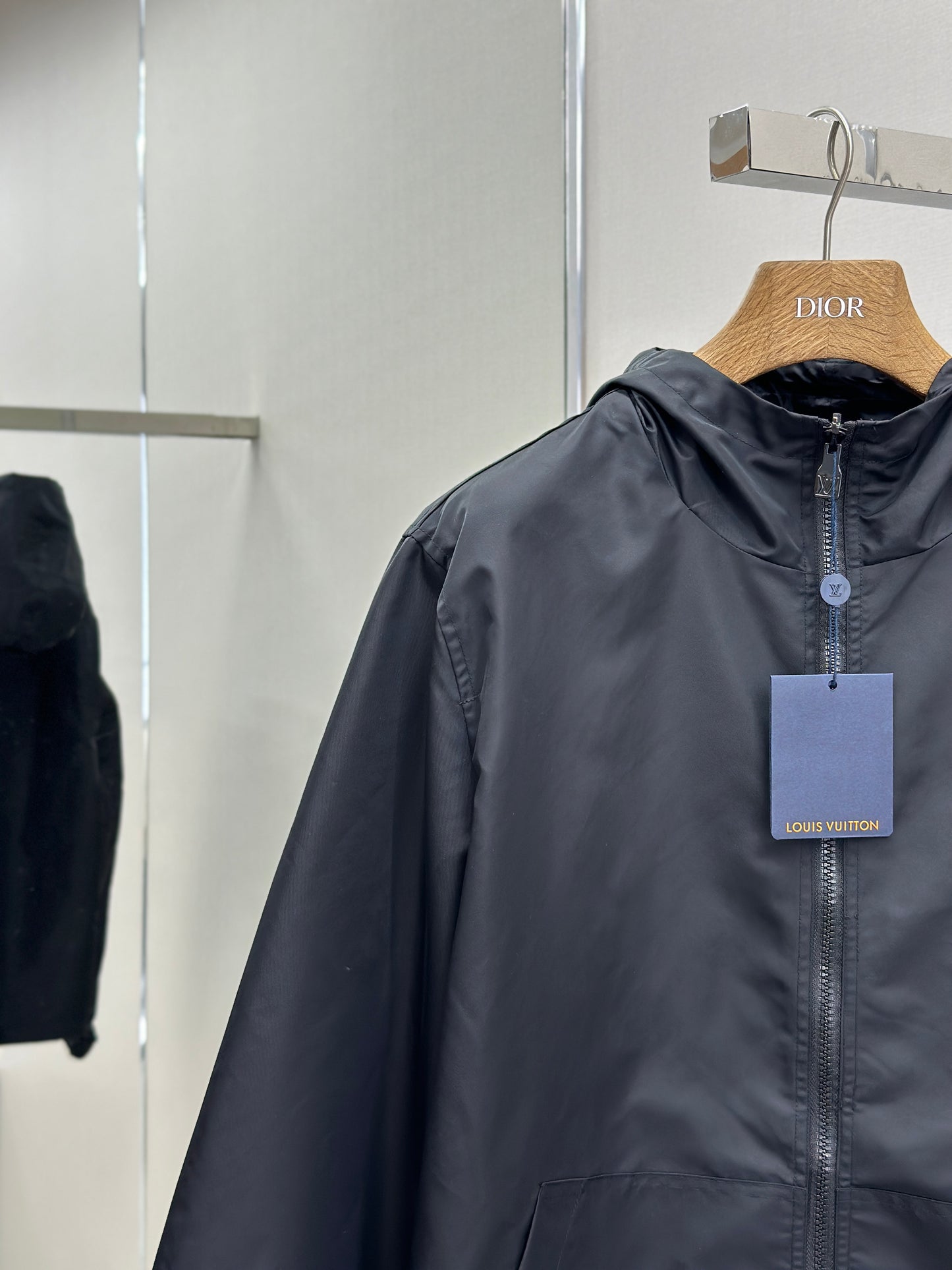 LOUI*V Monogram Jacquard Reversible Nylon Windbreaker