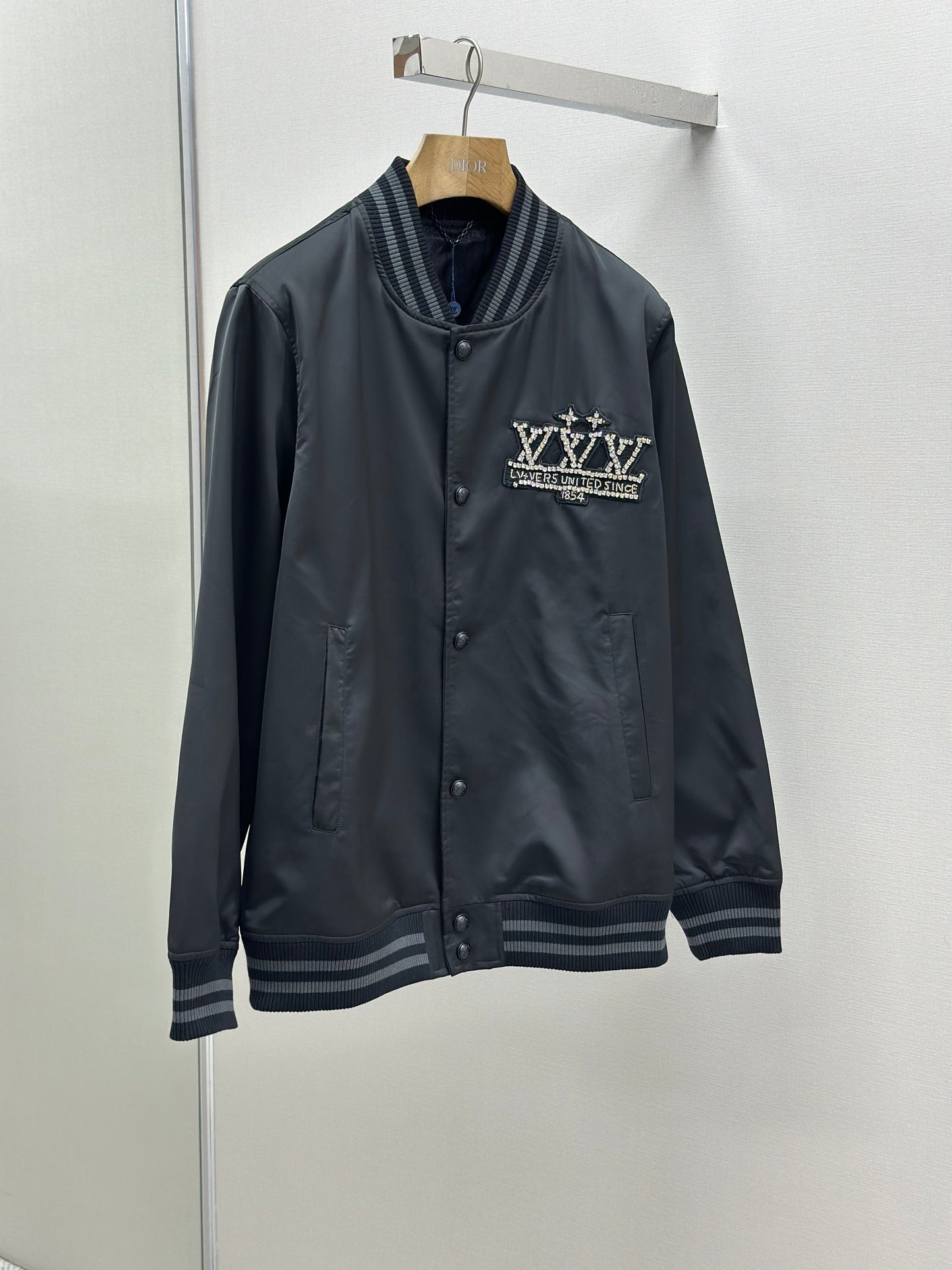 LOUI*V Embellished Nylon Baseball Blouson