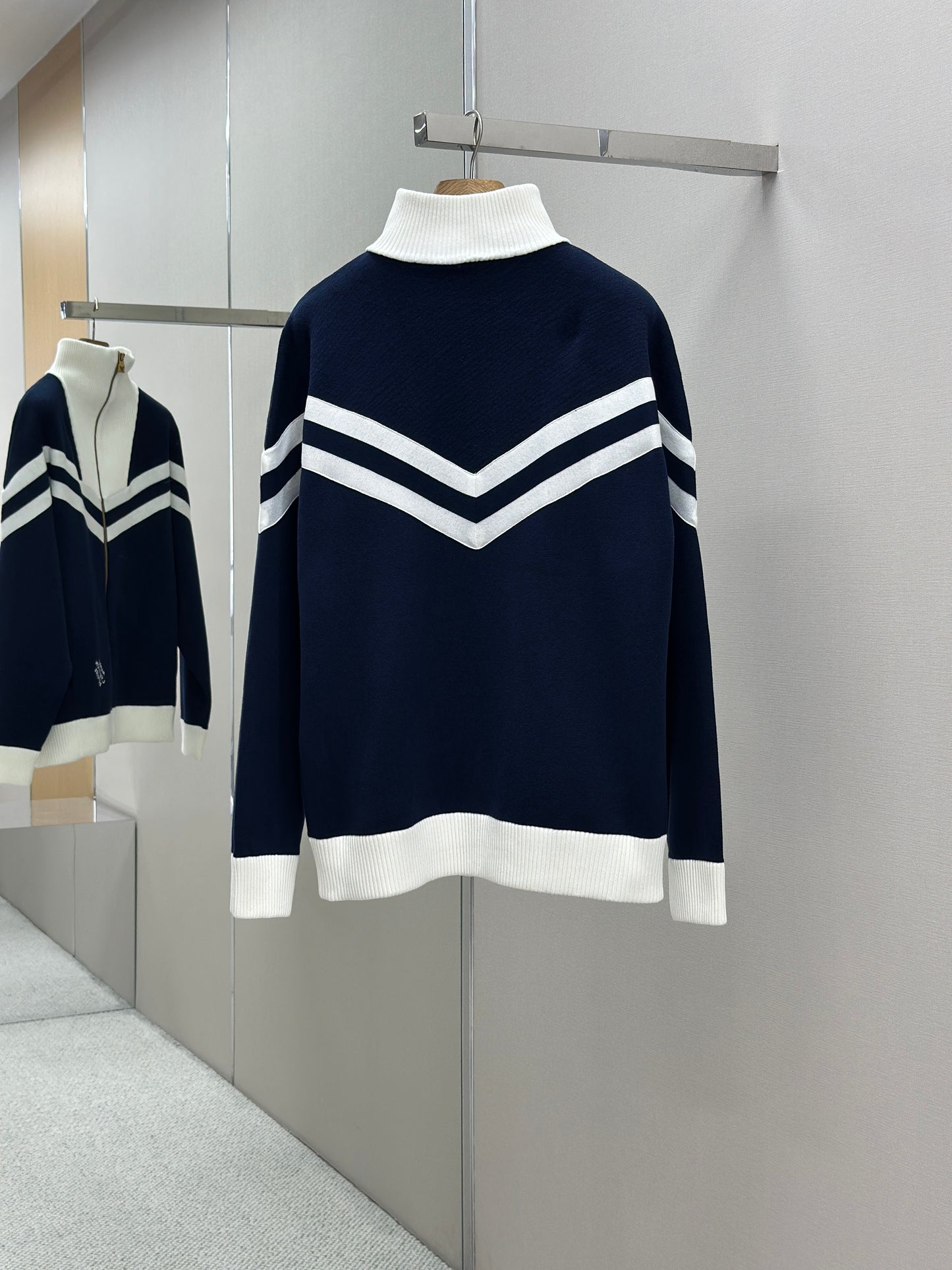 LOUI*V Knitted Cotton Sailor Blouson