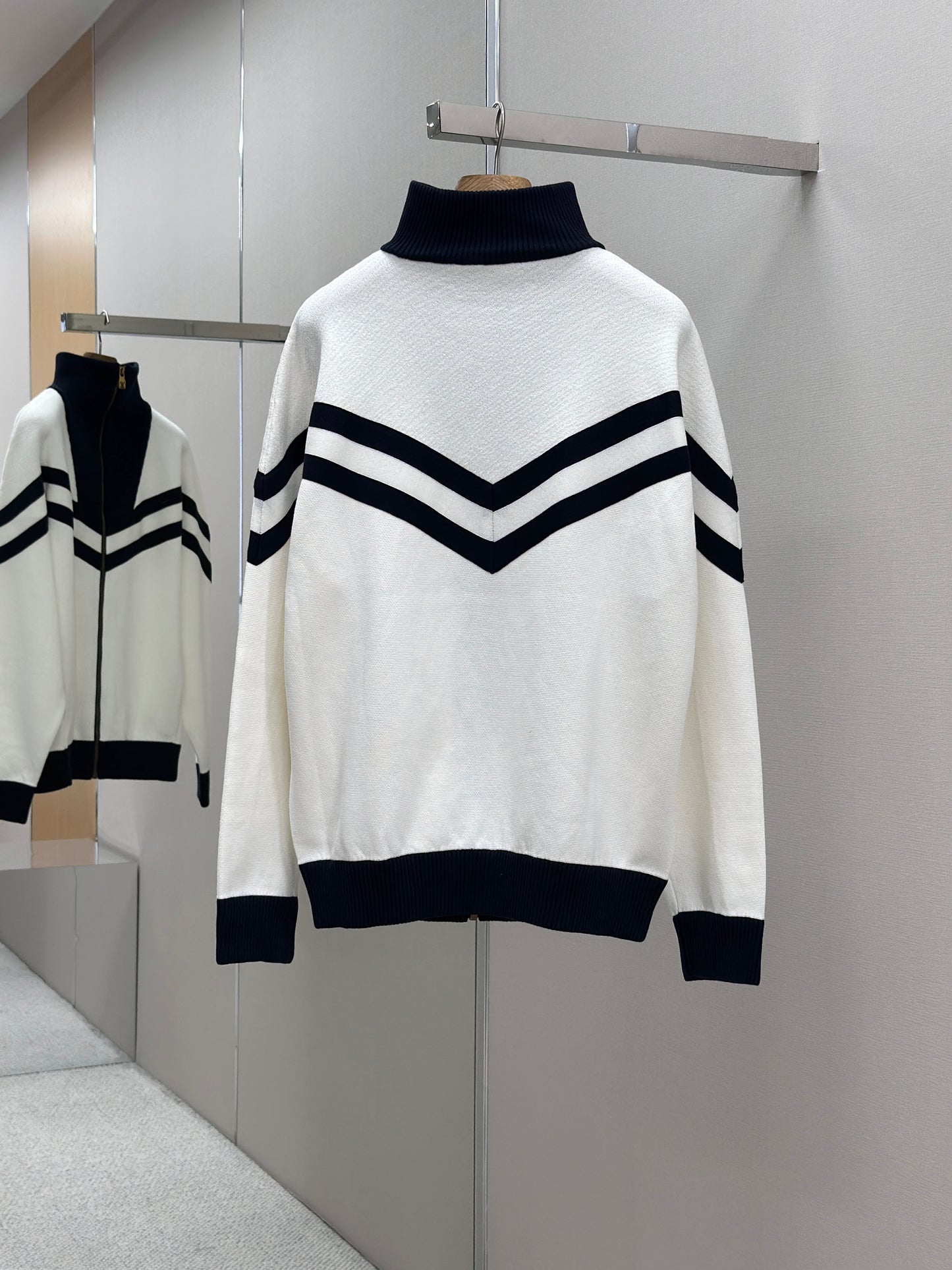 LOUI*V Knitted Cotton Sailor Blouson