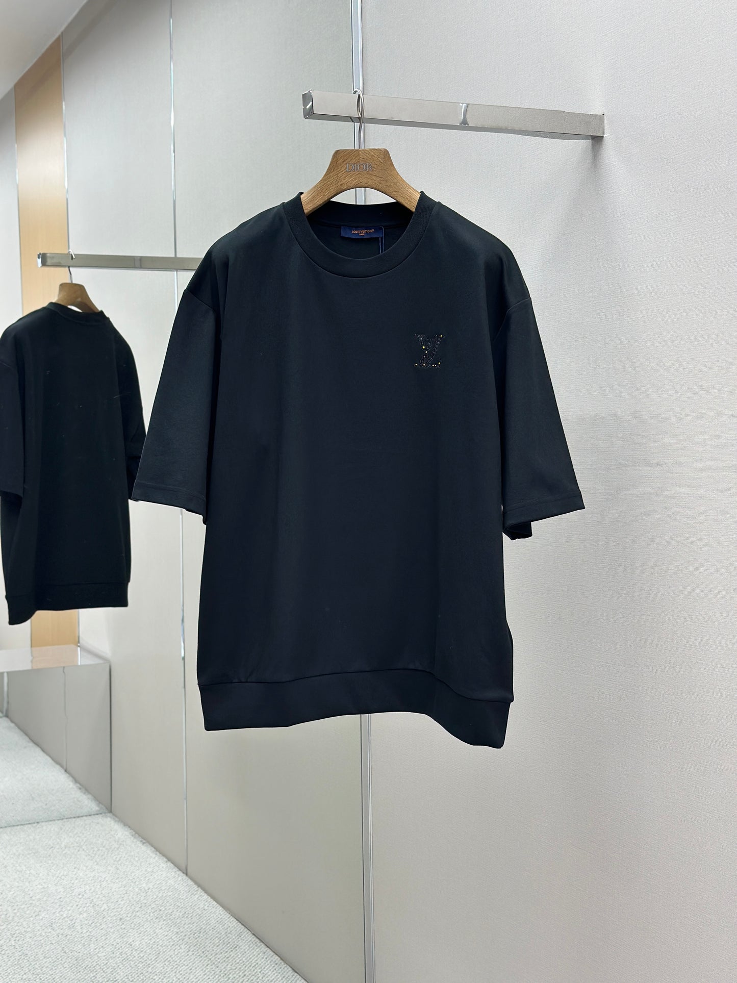 LOUI*V Embellished Jersey T-Shirt