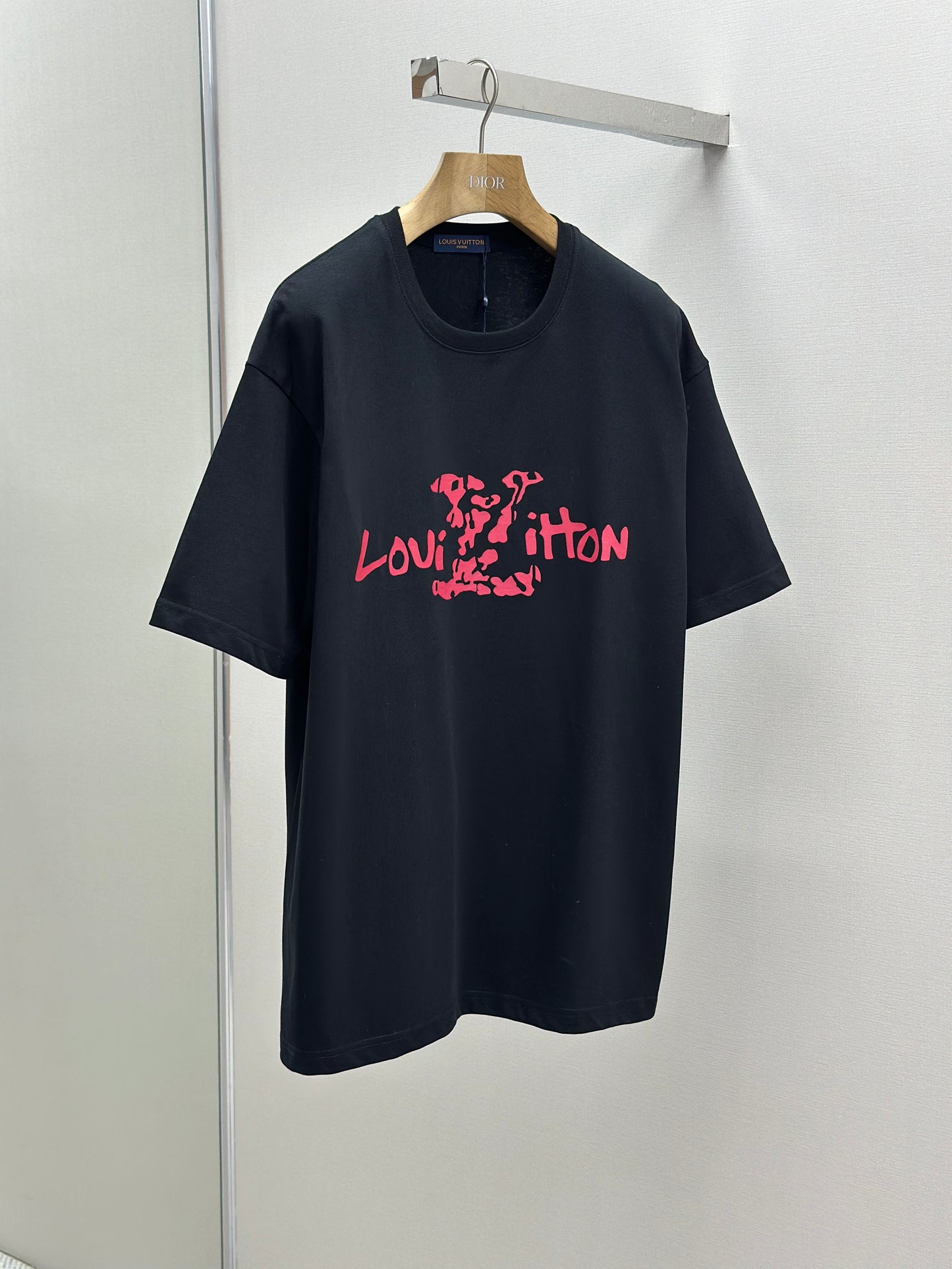 LOUI*V Logo-embossed cotton T-shirt