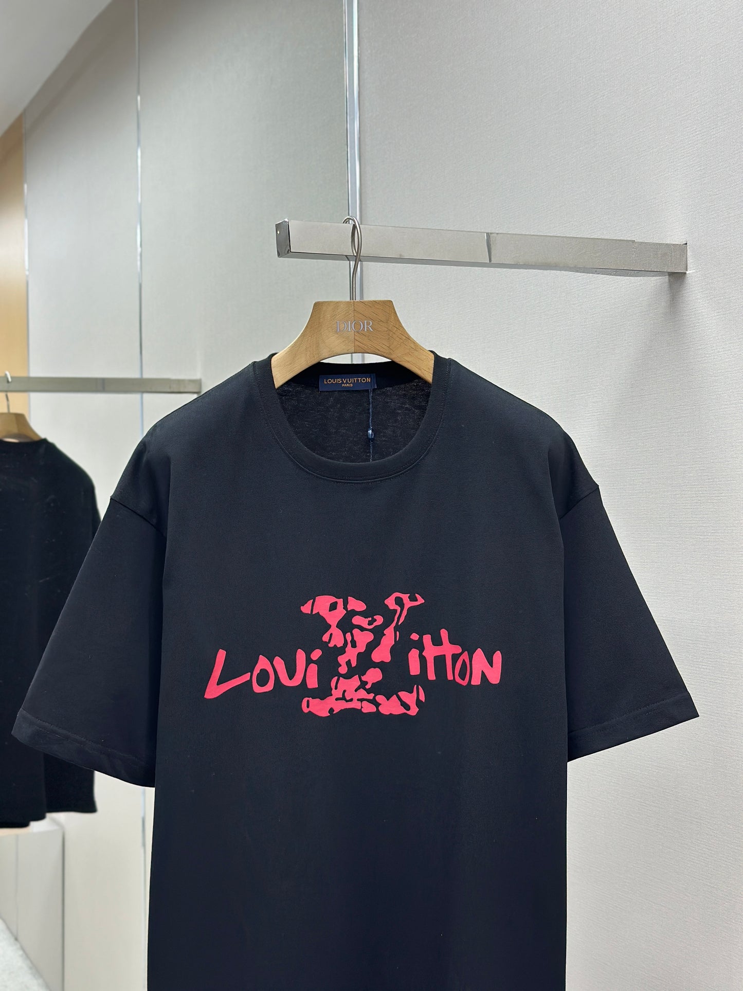 LOUI*V Logo-embossed cotton T-shirt